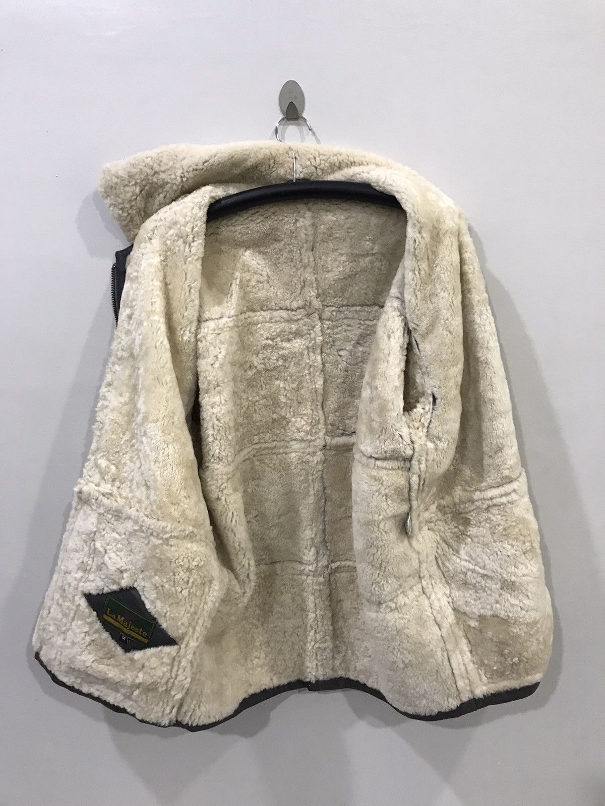 Genuine Leather La Majeste Vintage Sheepskin Leather Duffle Coat Size US M / EU 48-50 / 2 - 9 Thumbnail