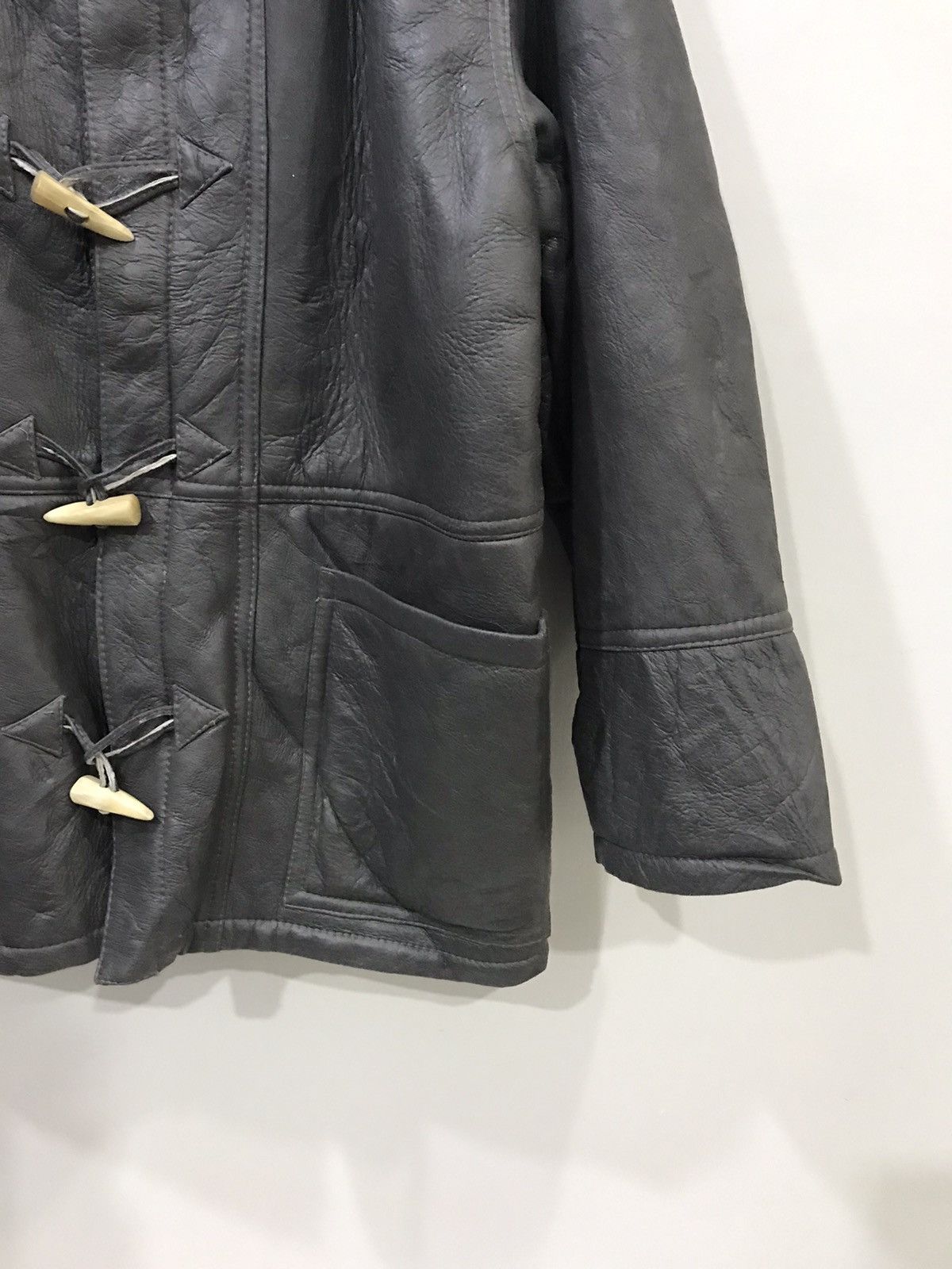 Genuine Leather La Majeste Vintage Sheepskin Leather Duffle Coat Size US M / EU 48-50 / 2 - 5 Thumbnail