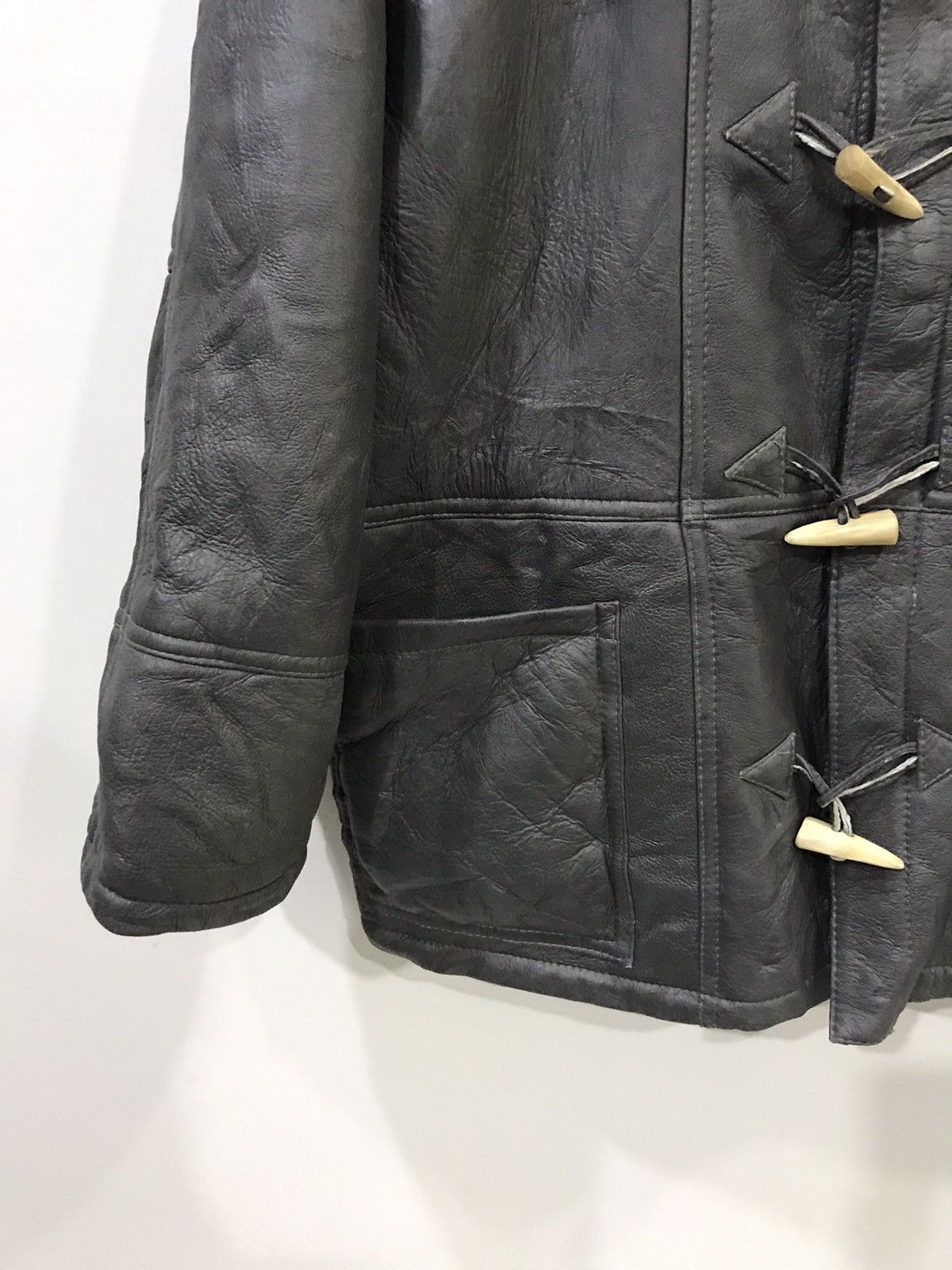 Genuine Leather La Majeste Vintage Sheepskin Leather Duffle Coat Size US M / EU 48-50 / 2 - 6 Thumbnail