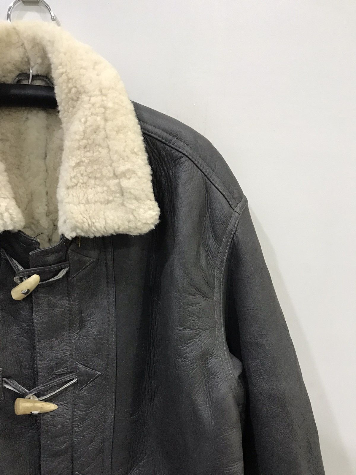 Genuine Leather La Majeste Vintage Sheepskin Leather Duffle Coat Size US M / EU 48-50 / 2 - 3 Thumbnail