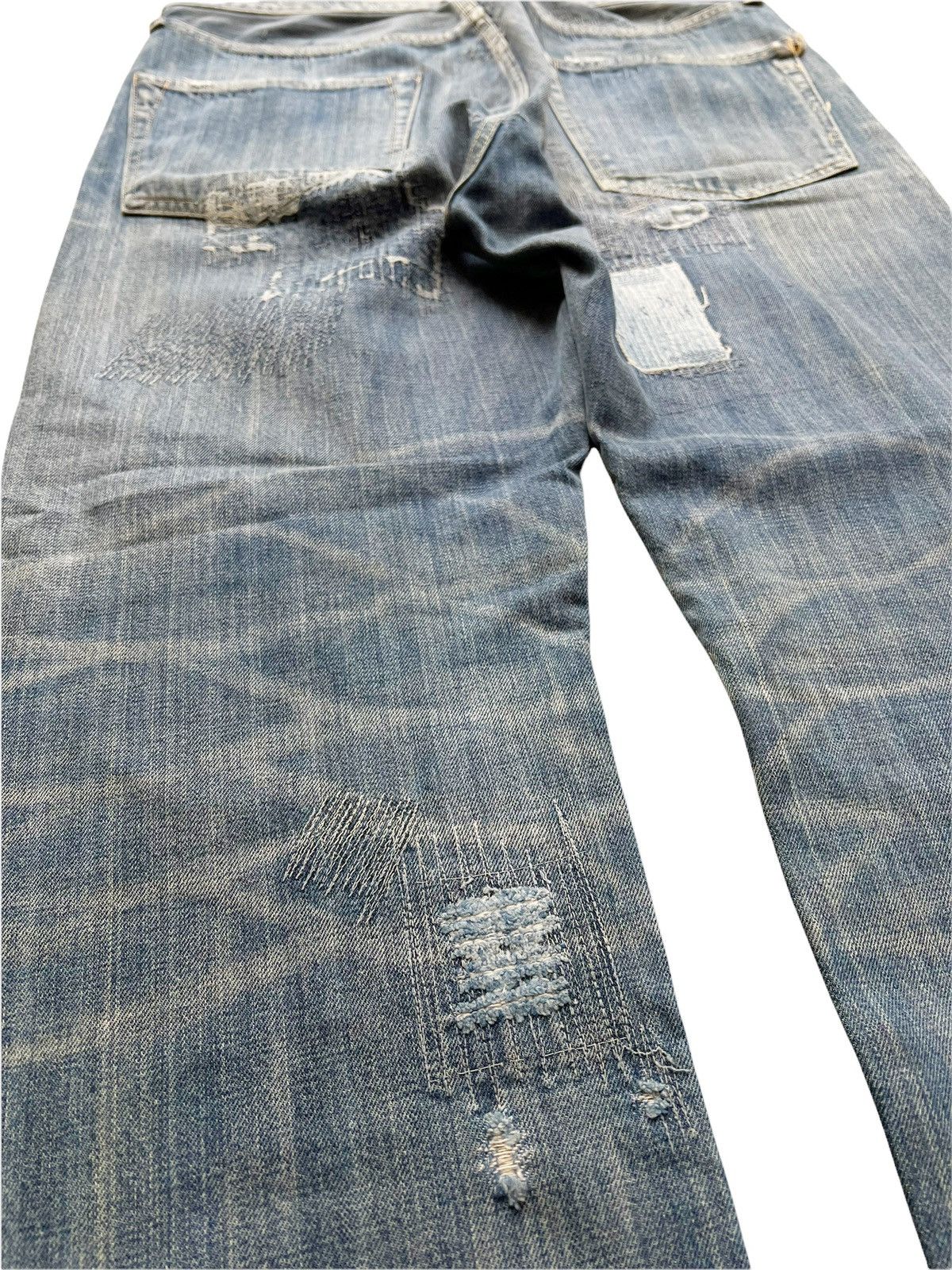 Kapital OG KIRO HIRATA Boro Distressed Patch Denim Size US 34 / EU 50 - 8 Thumbnail
