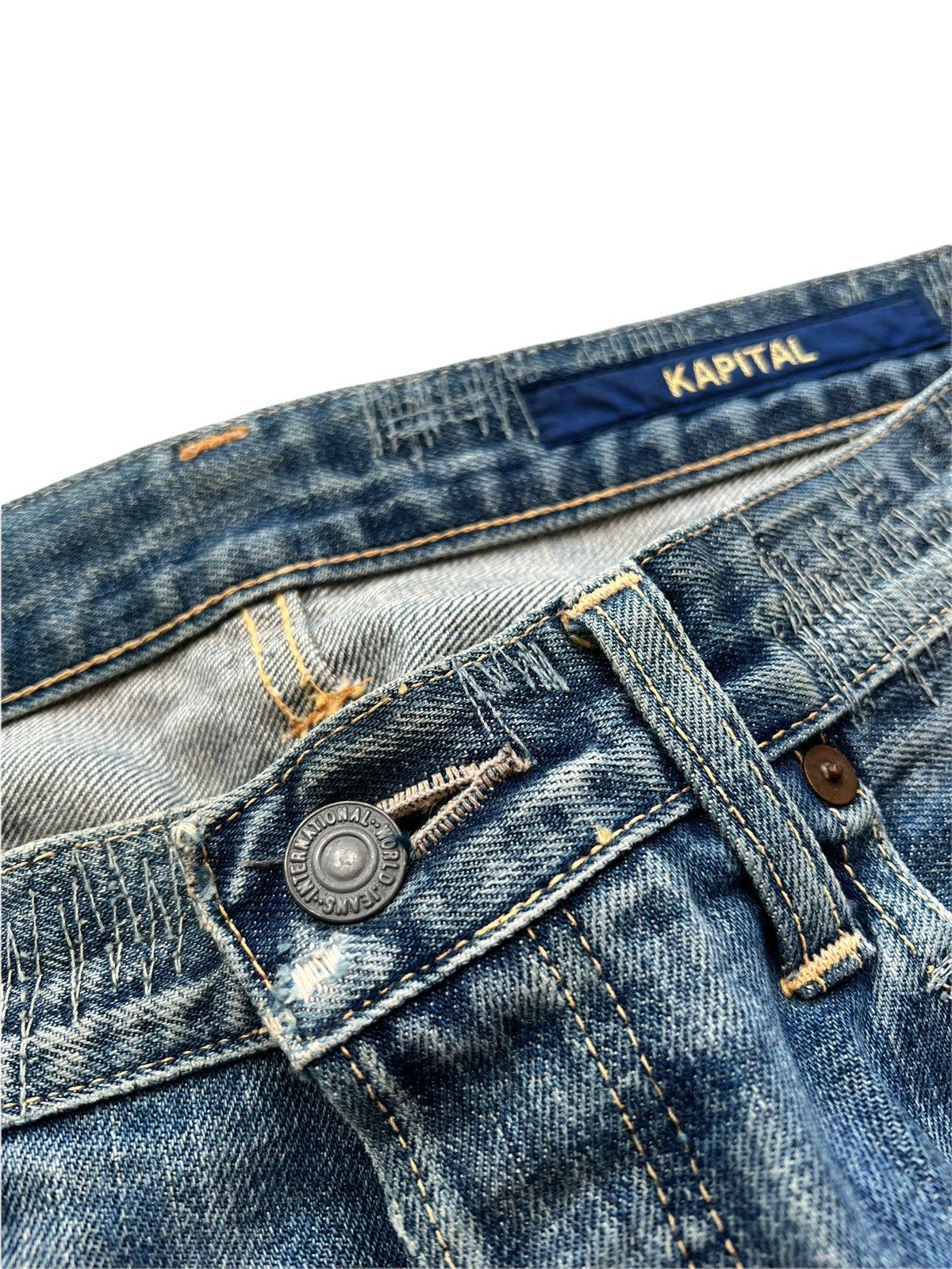 Kapital OG KIRO HIRATA Boro Distressed Patch Denim Size US 34 / EU 50 - 5 Thumbnail