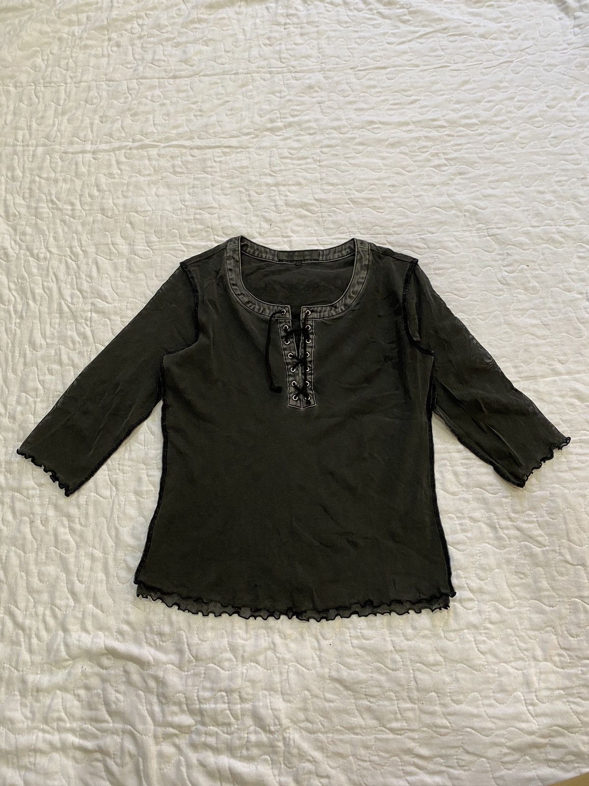 Japanese Brand net chifon top Size XS / US 0-2 / IT 36-38 - 1 Thumbnail