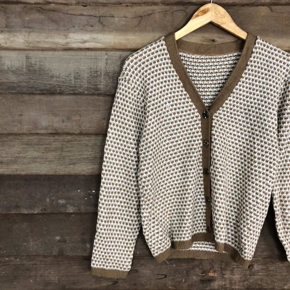 Japanese Brand Vintage Cardigan Sweatshirt Knitwear by Japan Design . Size US S / EU 44-46 / 1 - 7 Thumbnail