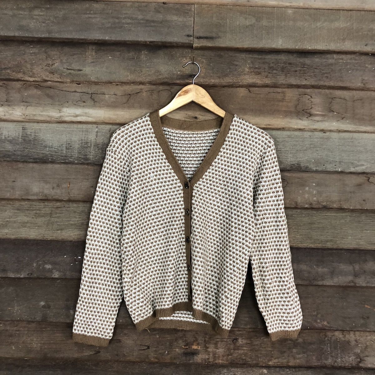 Japanese Brand Vintage Cardigan Sweatshirt Knitwear by Japan Design . Size US S / EU 44-46 / 1 - 1 Thumbnail