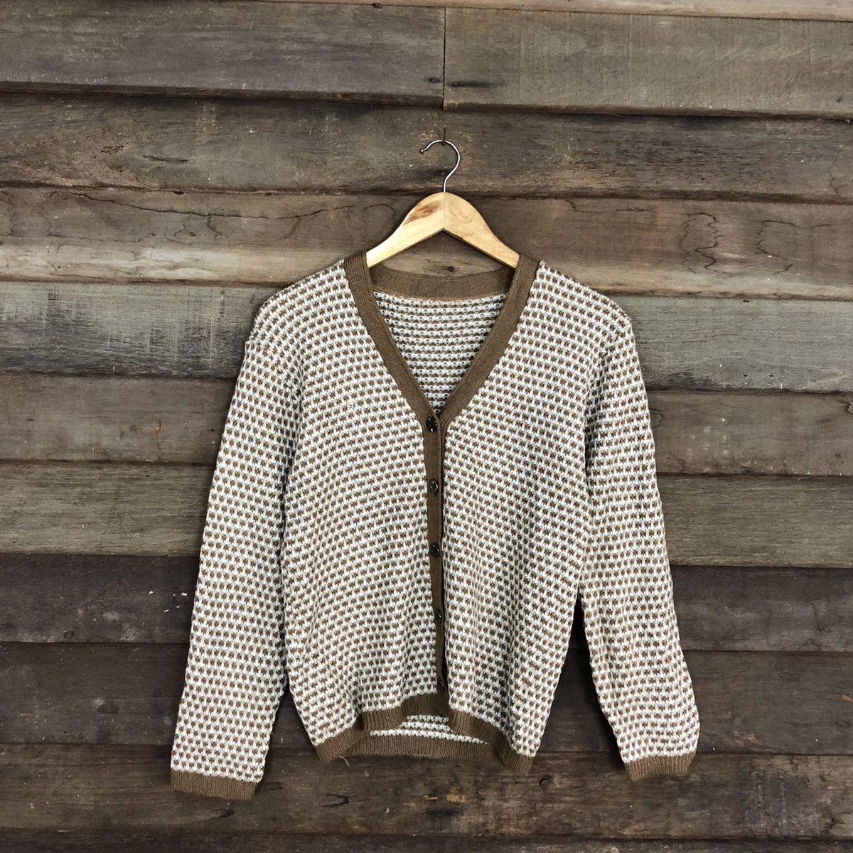 Japanese Brand Vintage Cardigan Sweatshirt Knitwear by Japan Design . Size US S / EU 44-46 / 1 - 3 Thumbnail