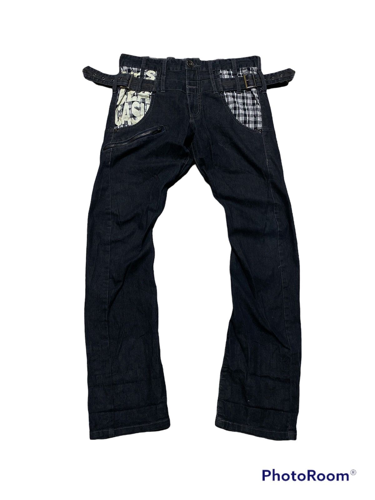 In The Attic Japanese Avantgarde Punk Rock Bondage Jeans Size US 29 - 1 Thumbnail