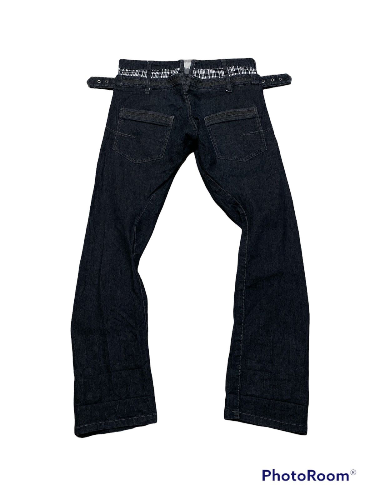 In The Attic Japanese Avantgarde Punk Rock Bondage Jeans Size US 29 - 3 Thumbnail