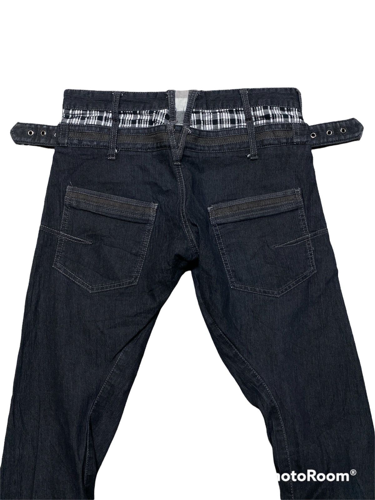 In The Attic Japanese Avantgarde Punk Rock Bondage Jeans Size US 29 - 4 Thumbnail