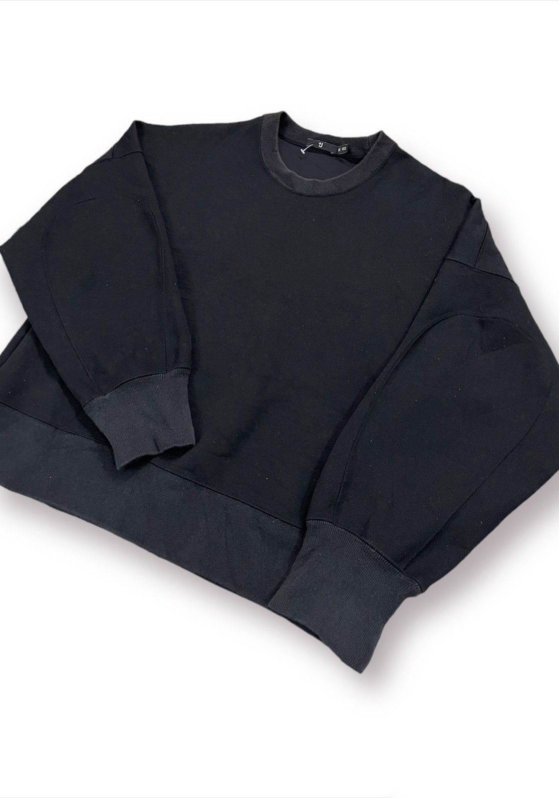 Jil Sander +J x Uniqlo Black Cropped Sweatshirts Size US M / EU 48-50 / 2 - 1 Thumbnail