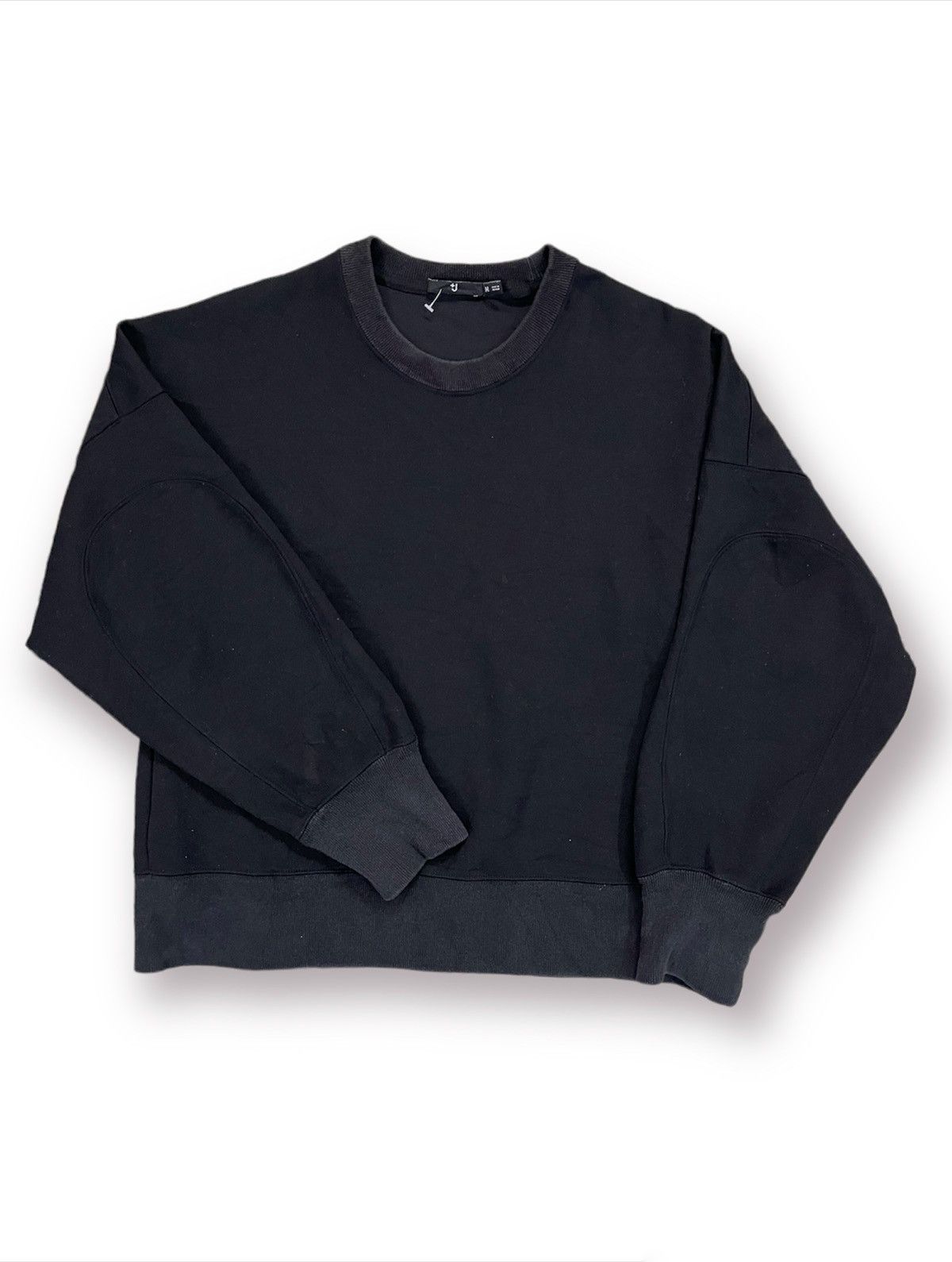 Jil Sander +J x Uniqlo Black Cropped Sweatshirts Size US M / EU 48-50 / 2 - 2 Thumbnail