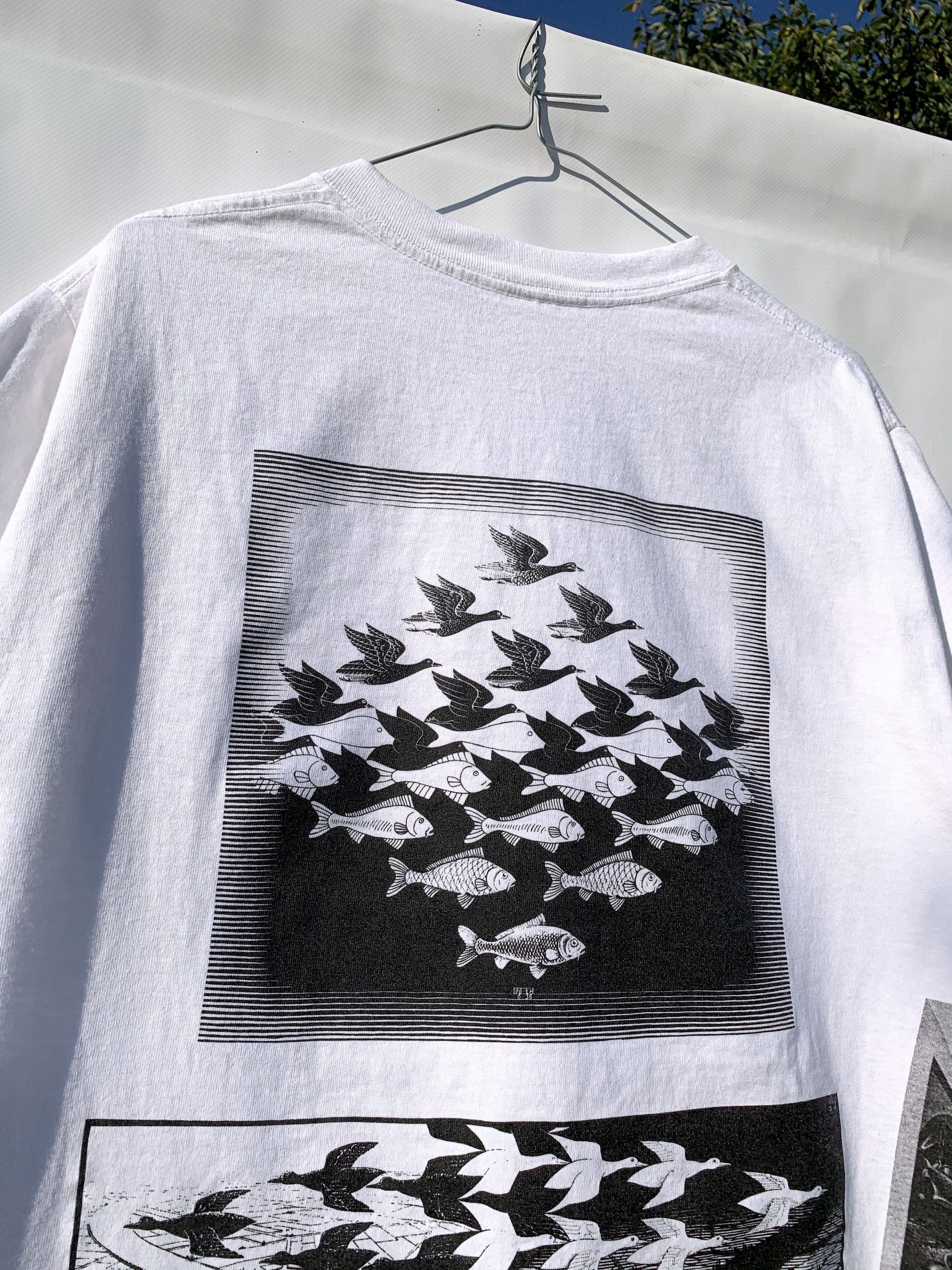 Band Tees 1991 Vintage MC Escher All Over Print T-Shirt Tee 90s Size US L / EU 52-54 / 3 - 15 Thumbnail