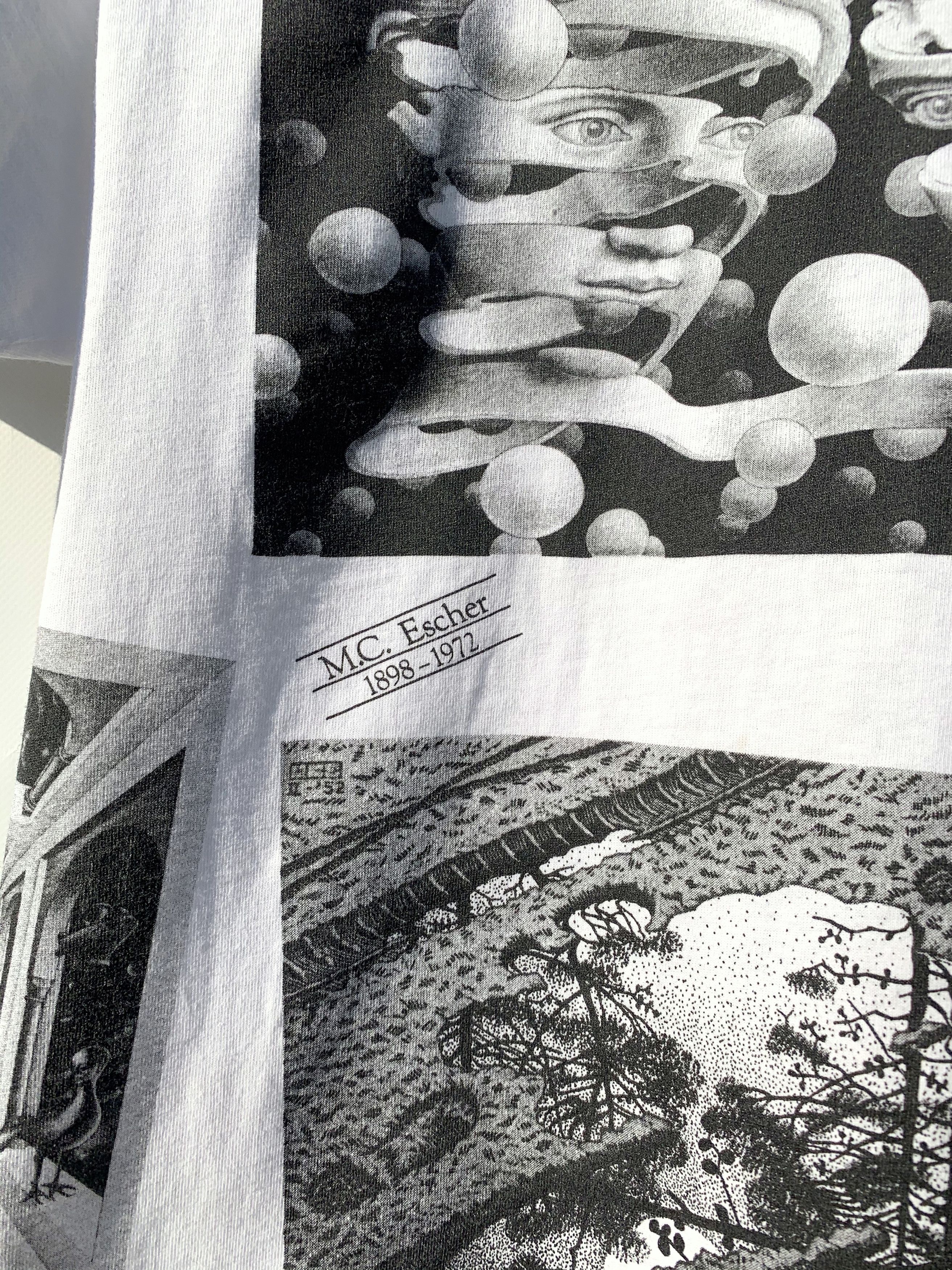 Band Tees 1991 Vintage MC Escher All Over Print T-Shirt Tee 90s Size US L / EU 52-54 / 3 - 9 Thumbnail