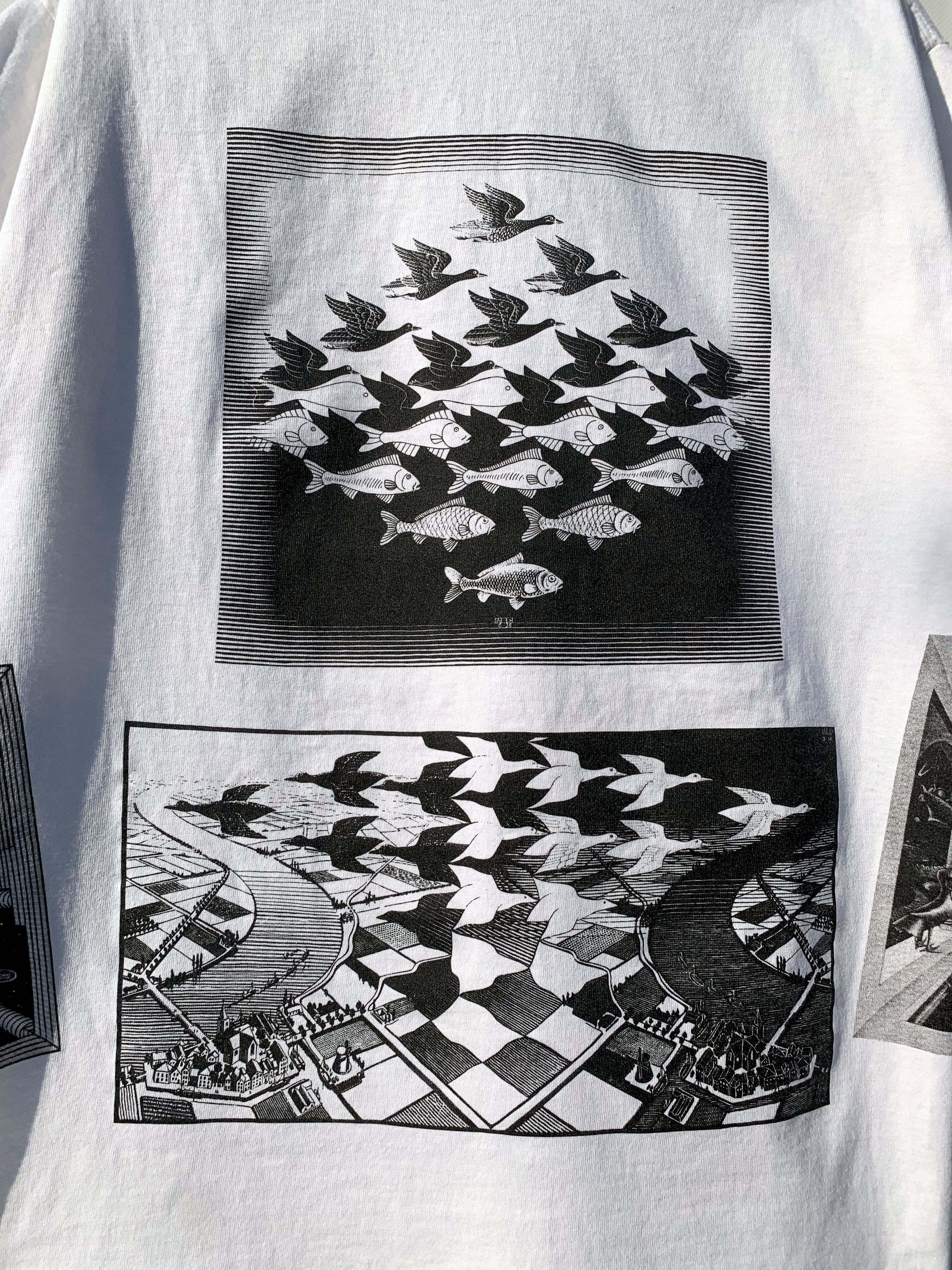 Band Tees 1991 Vintage MC Escher All Over Print T-Shirt Tee 90s Size US L / EU 52-54 / 3 - 14 Thumbnail