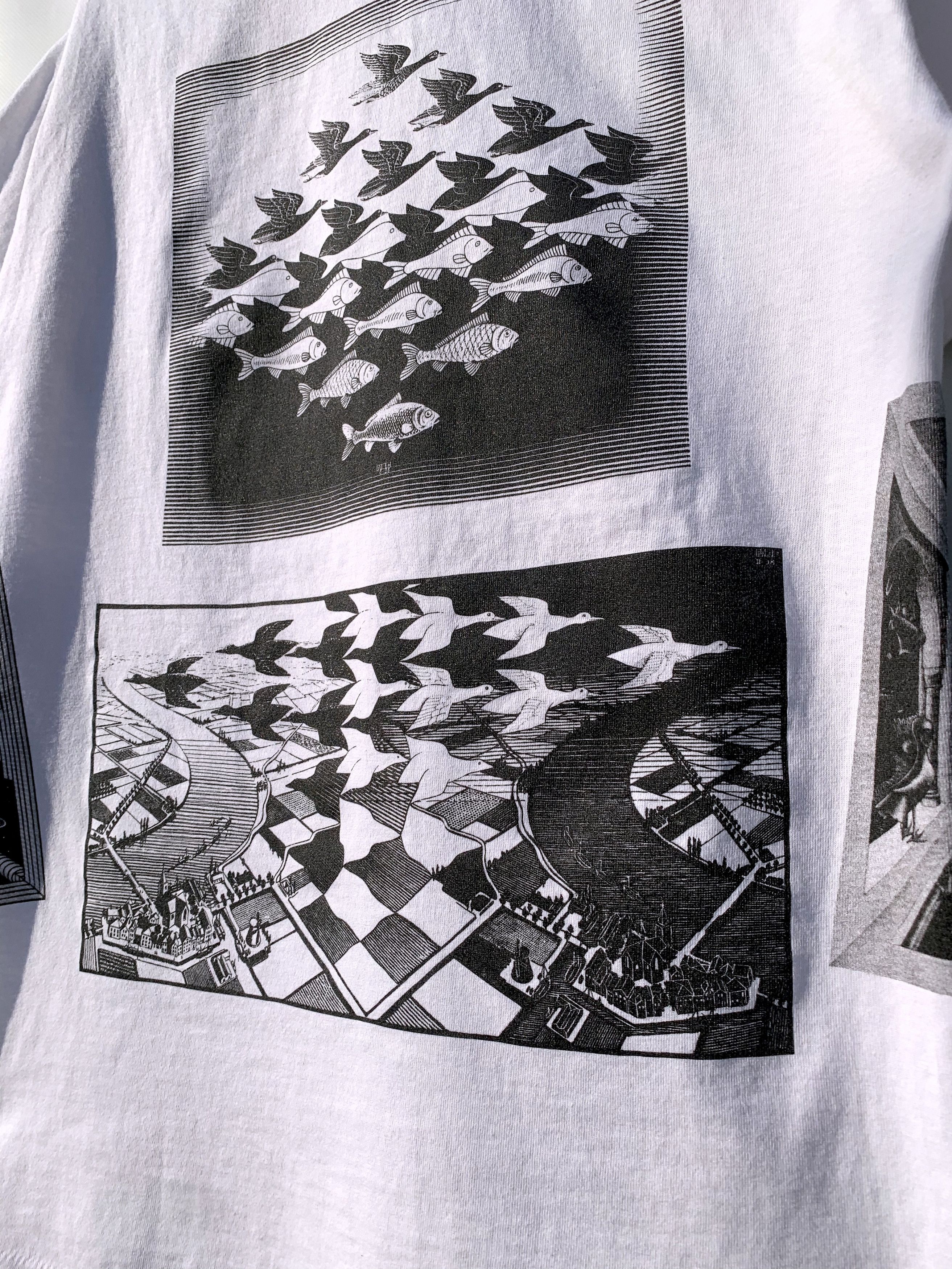 Band Tees 1991 Vintage MC Escher All Over Print T-Shirt Tee 90s Size US L / EU 52-54 / 3 - 16 Thumbnail