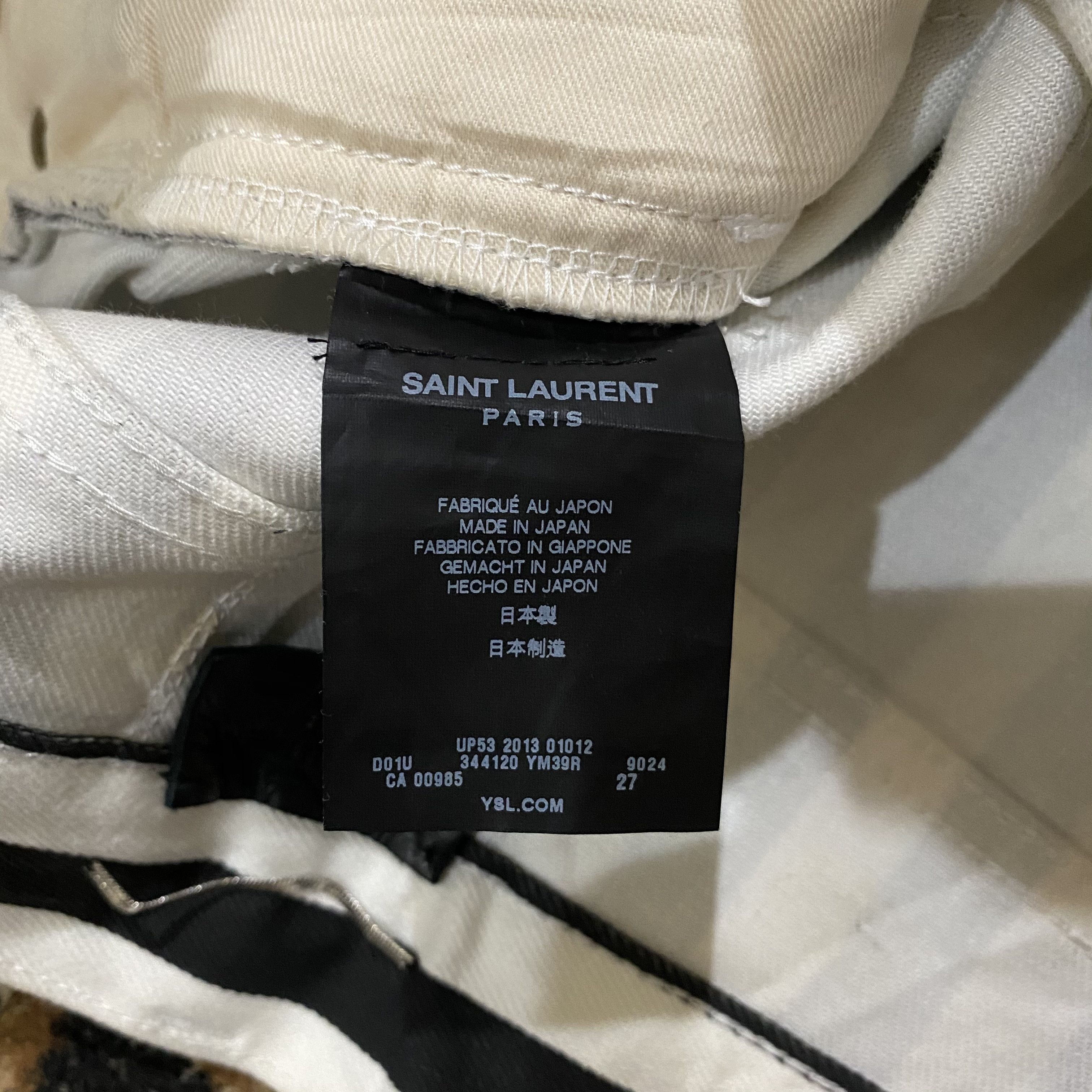 Saint Laurent Paris SLP Ankle grazer striped jeans Size US 27 - 8 Thumbnail