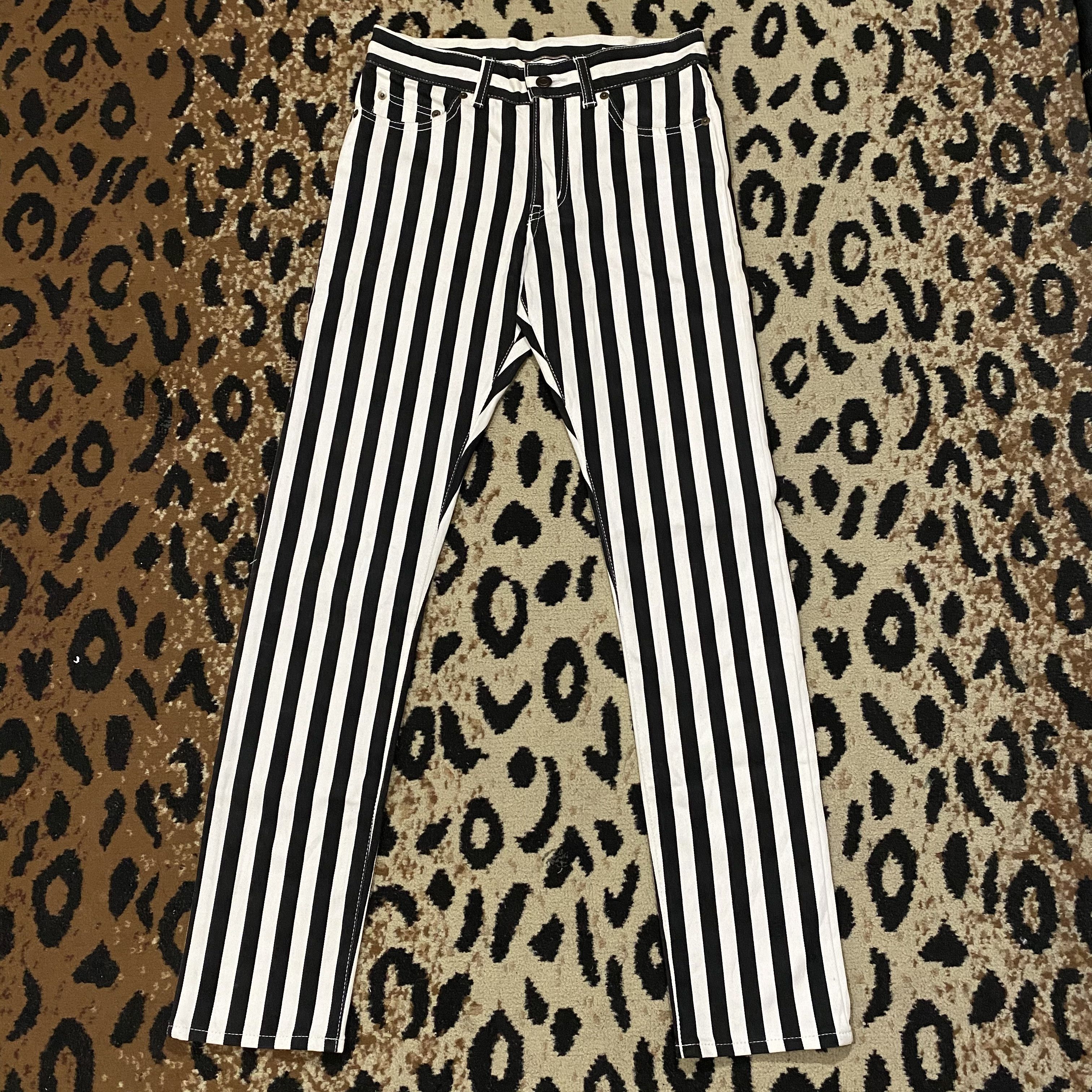 Saint Laurent Paris SLP Ankle grazer striped jeans Size US 27 - 1 Thumbnail