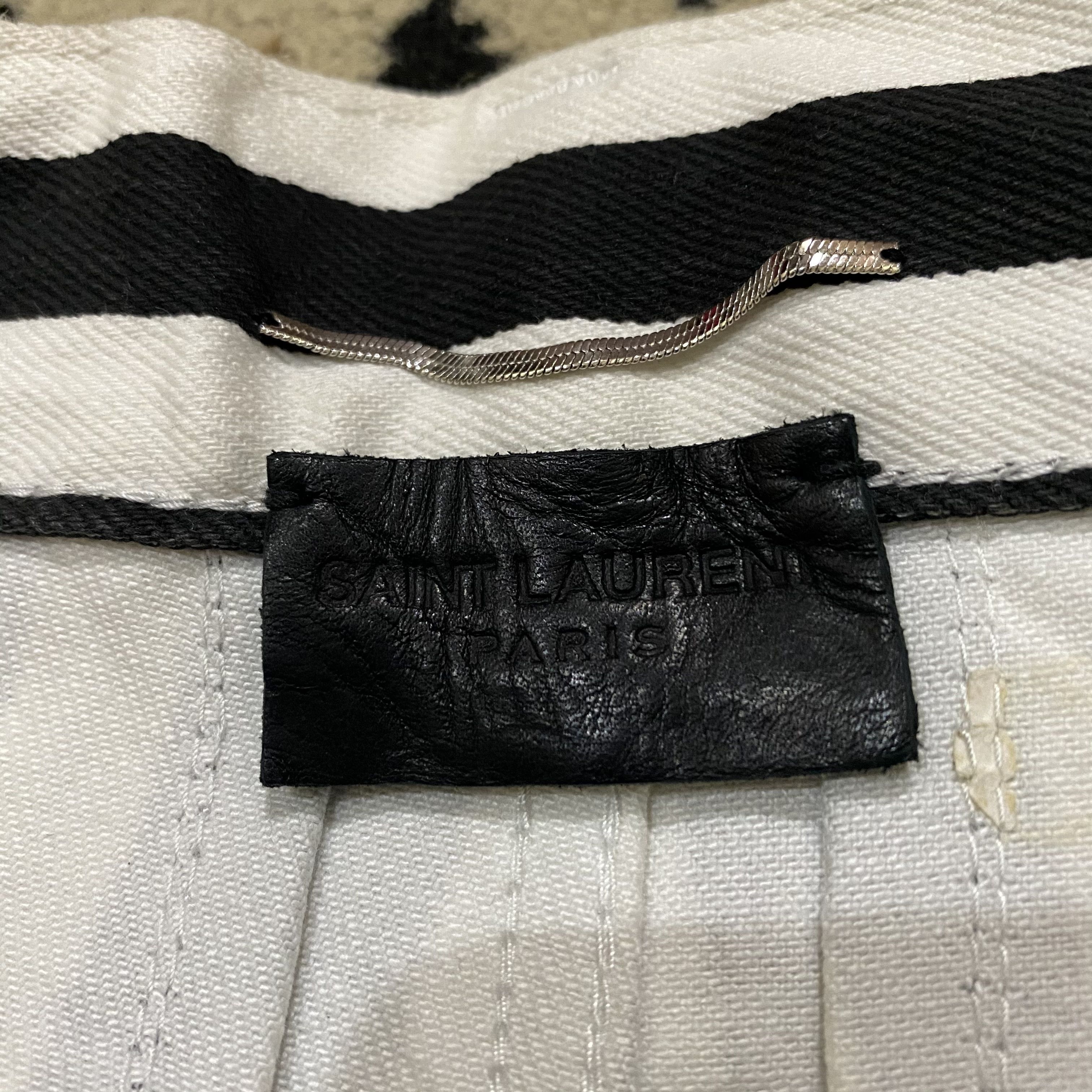 Saint Laurent Paris SLP Ankle grazer striped jeans Size US 27 - 7 Thumbnail