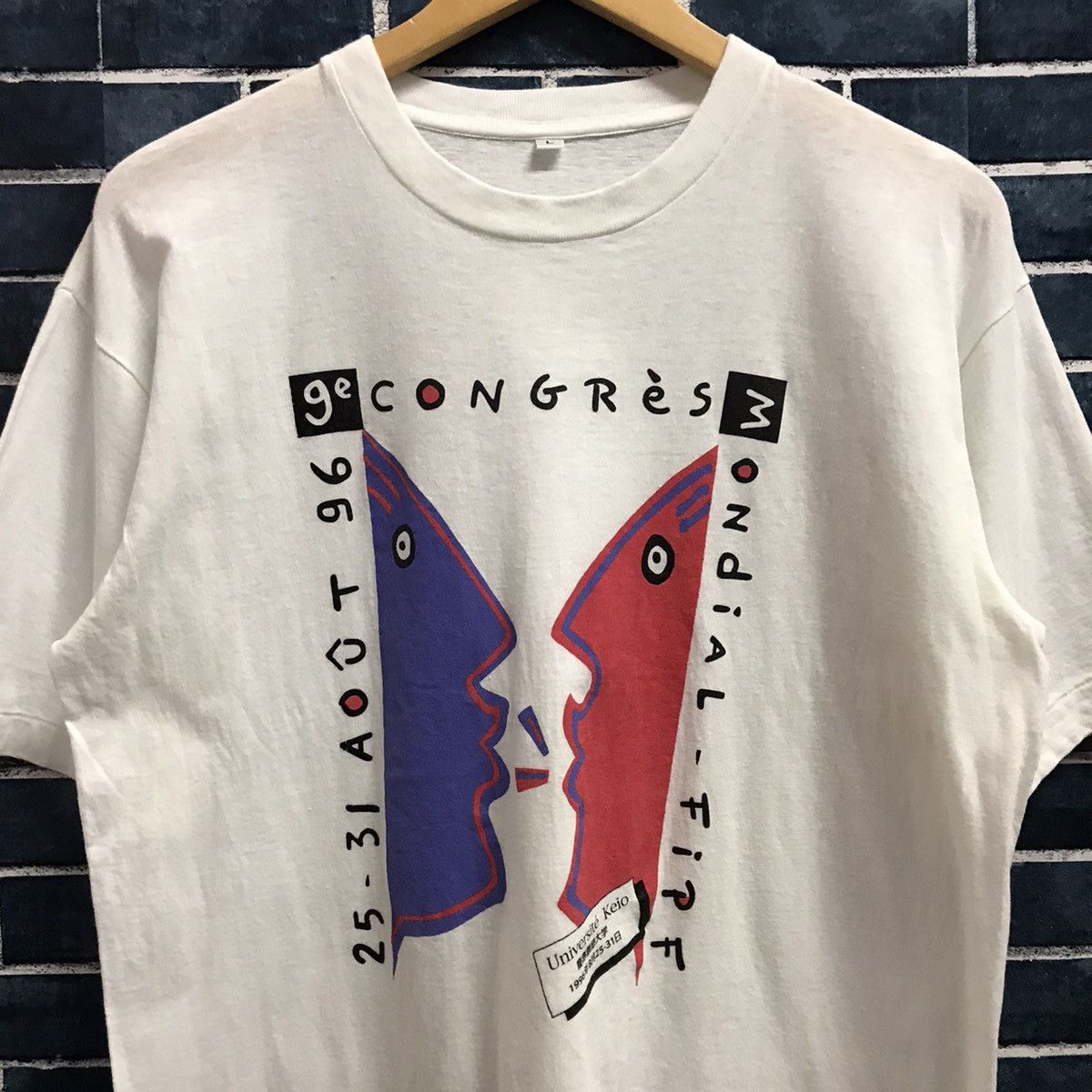 Vintage Vintage 1996 Art universite keio tshirt Size US M / EU 48-50 / 2 - 2 Thumbnail