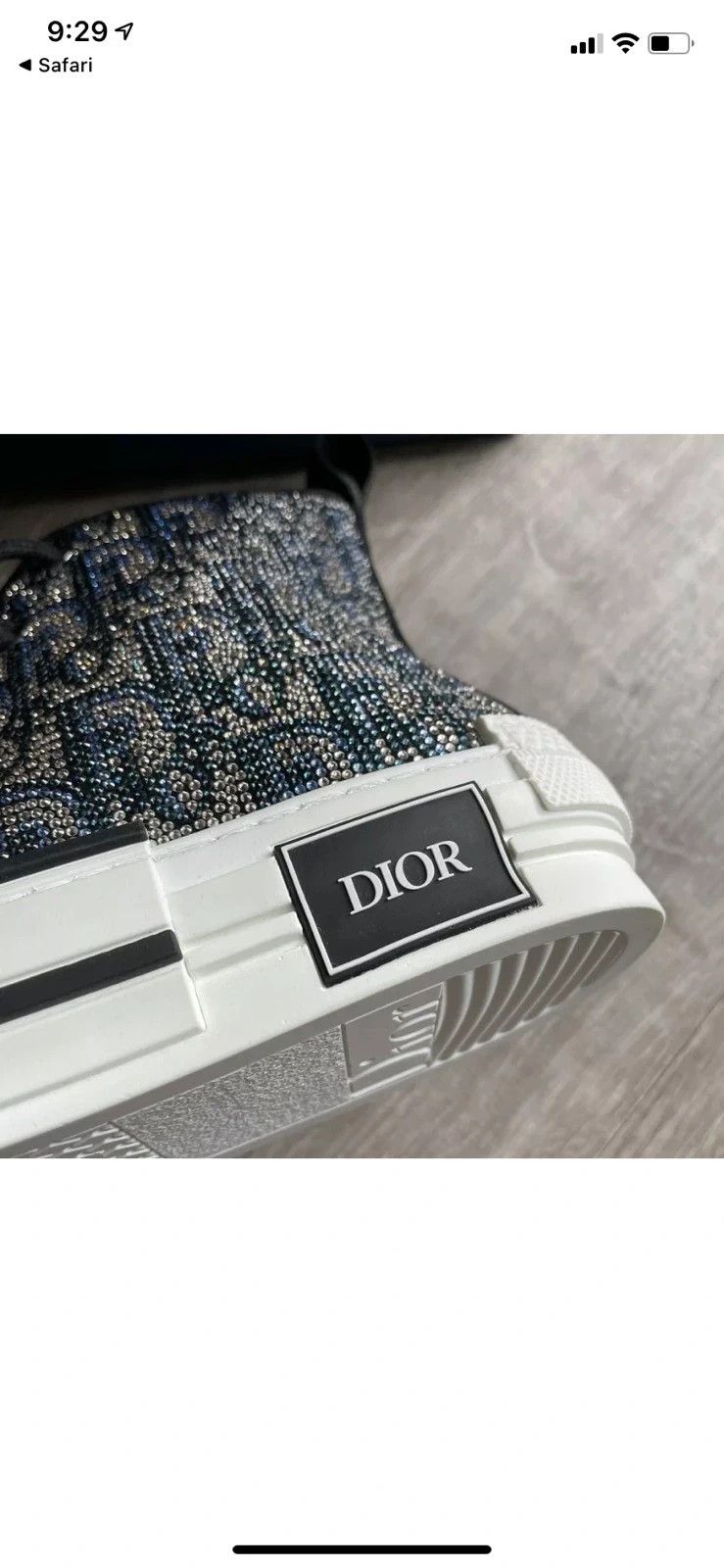 Dior Dior B23 Swarovski Sneakers in Multicolor Color Size US 8 / EU 41 - 2 Thumbnail