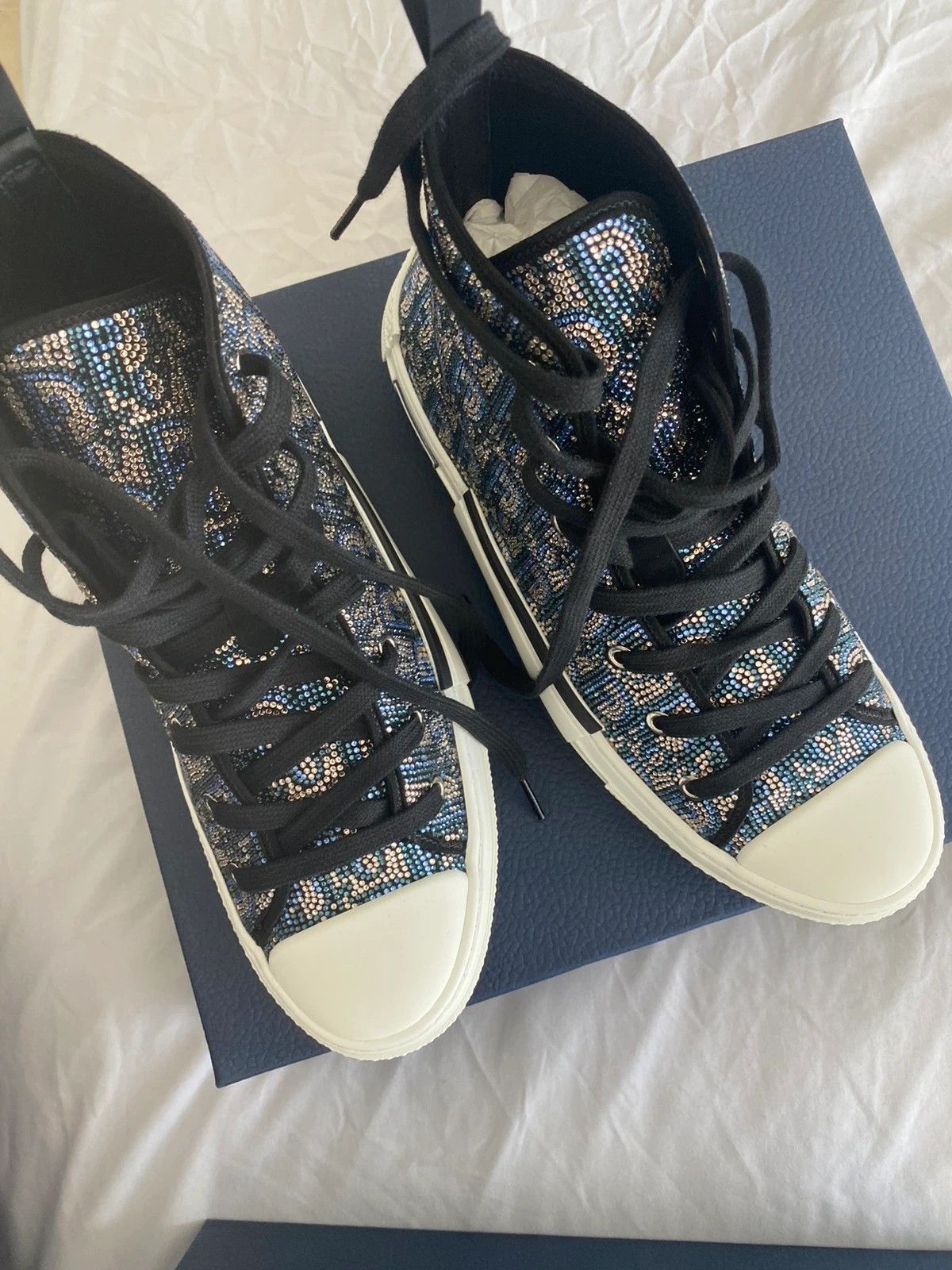 Dior Dior B23 Swarovski Sneakers in Multicolor Color Size US 8 / EU 41 - 5 Thumbnail