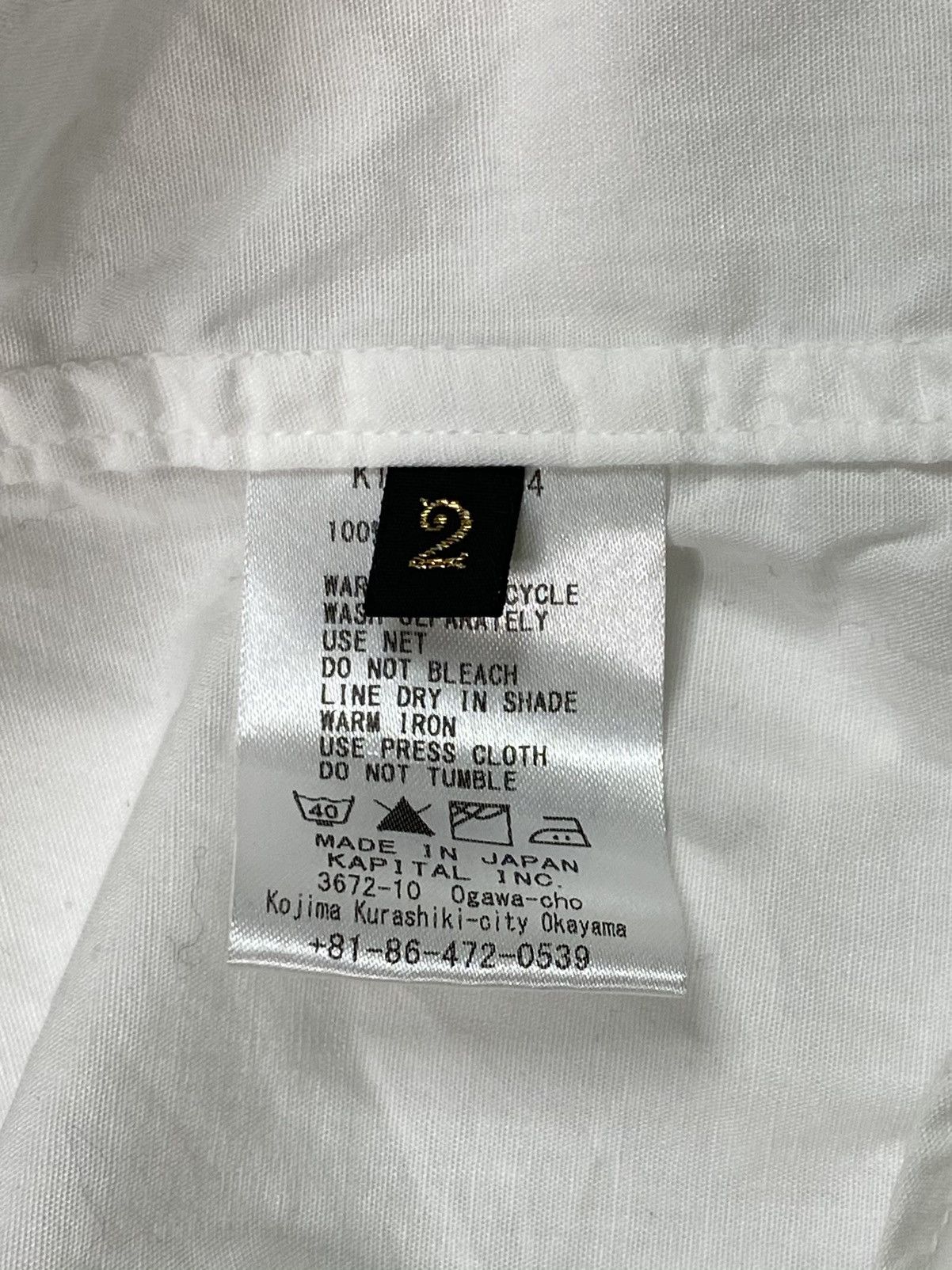 Kapital Kapital Oversized Band Collar Button-Up Size US L / EU 52-54 / 3 - 4 Thumbnail