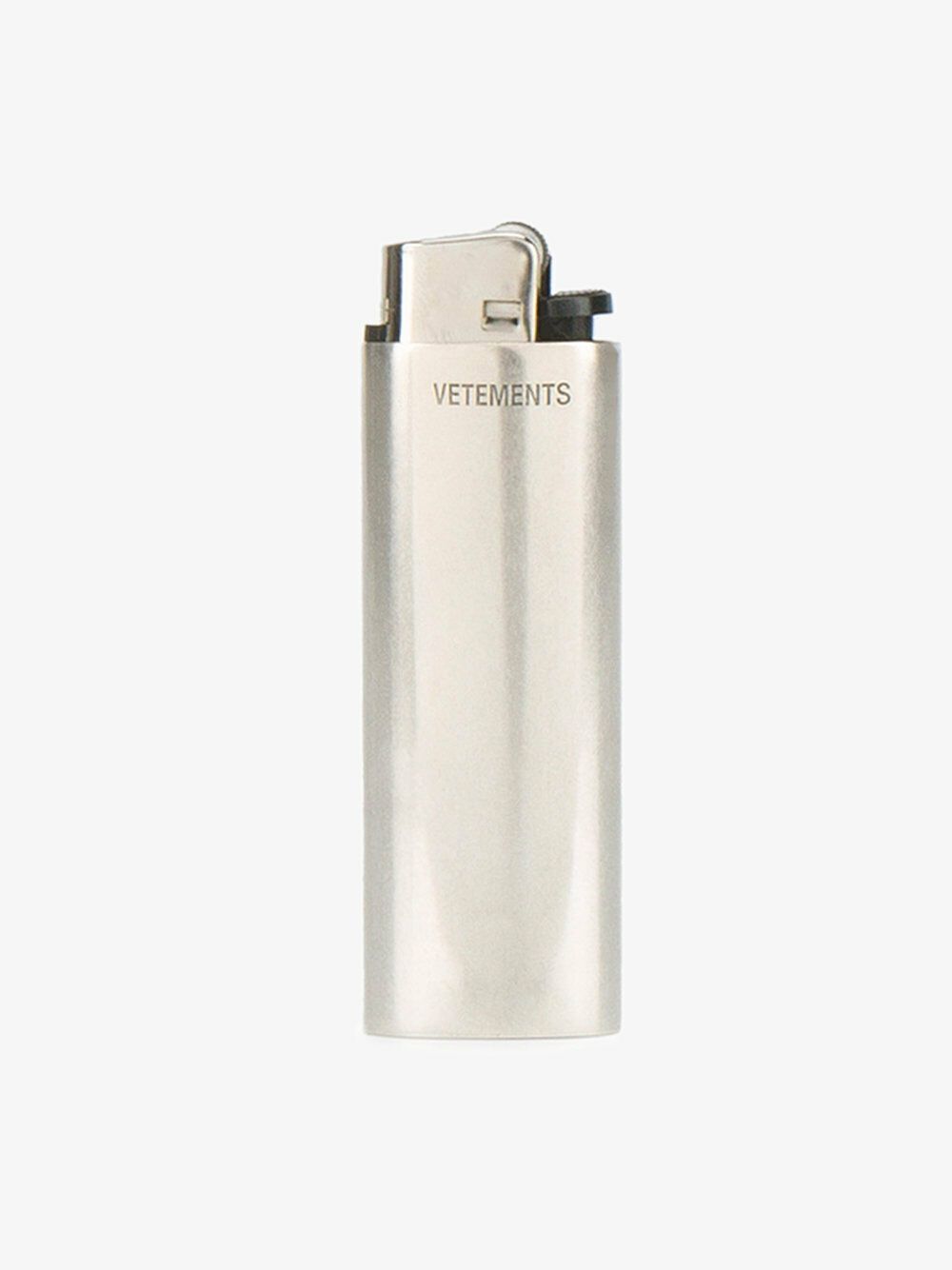image of No More Drops Vetements Lighter Holder in Silver/Tone Brass, Men's