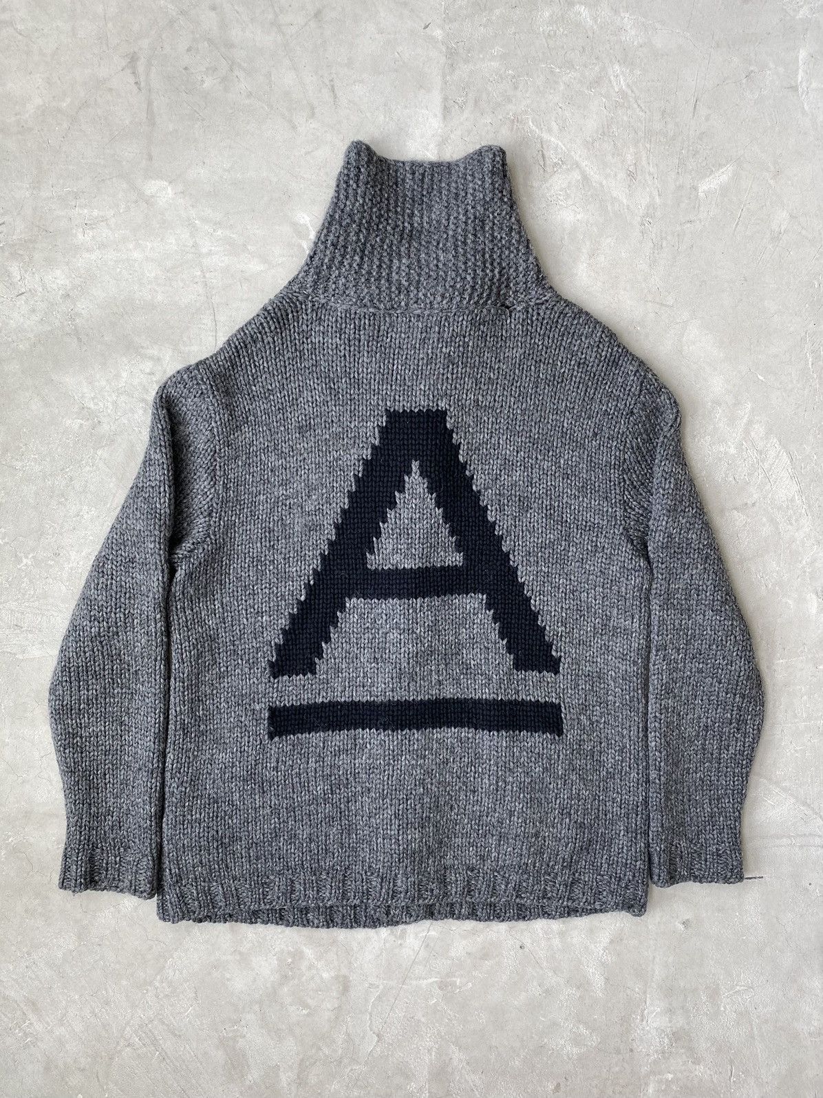 Undercover Undercoverism Anarchy Intarsia Hand Knit Button-Up Sweater Size US L / EU 52-54 / 3 - 1 Thumbnail