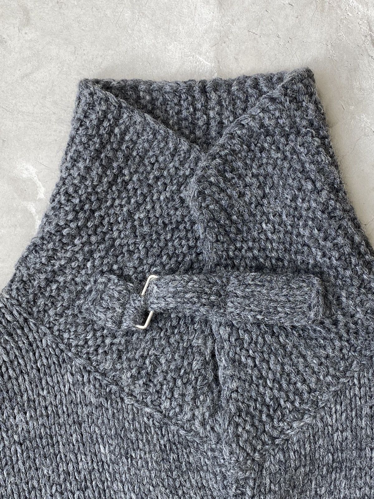 Undercover Undercoverism Anarchy Intarsia Hand Knit Button-Up Sweater Size US L / EU 52-54 / 3 - 4 Thumbnail