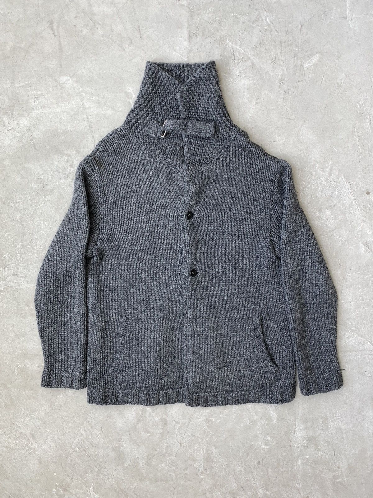 Undercover Undercoverism Anarchy Intarsia Hand Knit Button-Up Sweater Size US L / EU 52-54 / 3 - 2 Thumbnail
