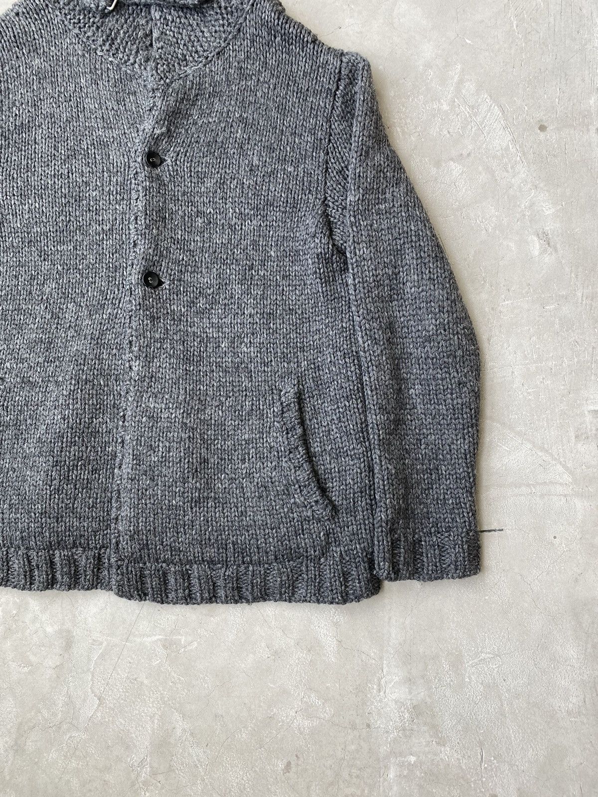 Undercover Undercoverism Anarchy Intarsia Hand Knit Button-Up Sweater Size US L / EU 52-54 / 3 - 5 Thumbnail