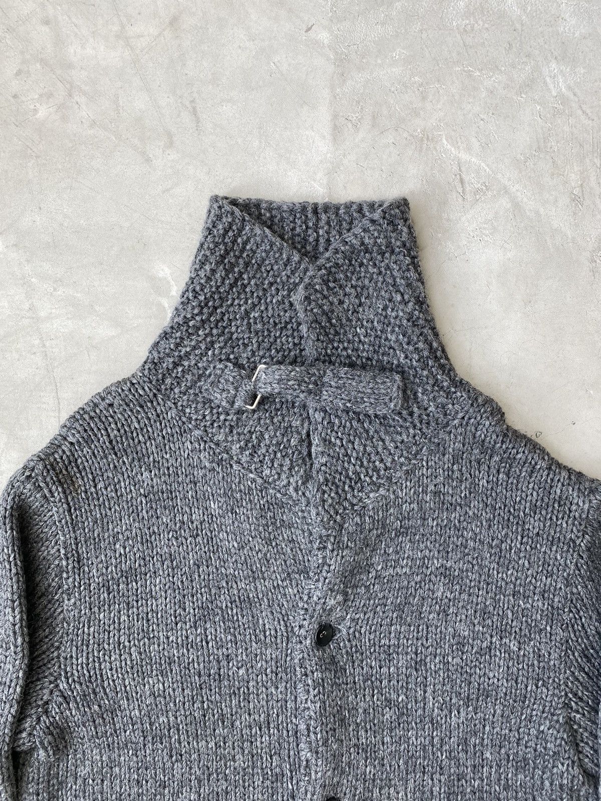 Undercover Undercoverism Anarchy Intarsia Hand Knit Button-Up Sweater Size US L / EU 52-54 / 3 - 3 Thumbnail
