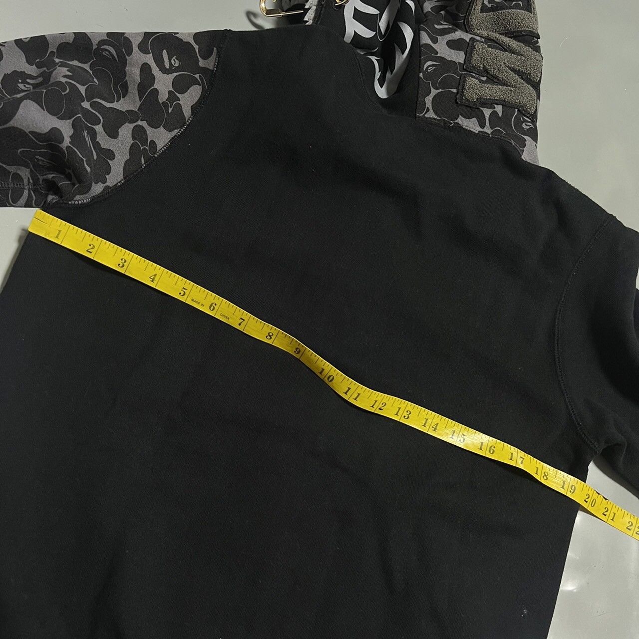 Bape BAPE shark full zip hoodie black/black camo Size US M / EU 48-50 / 2 - 6 Thumbnail