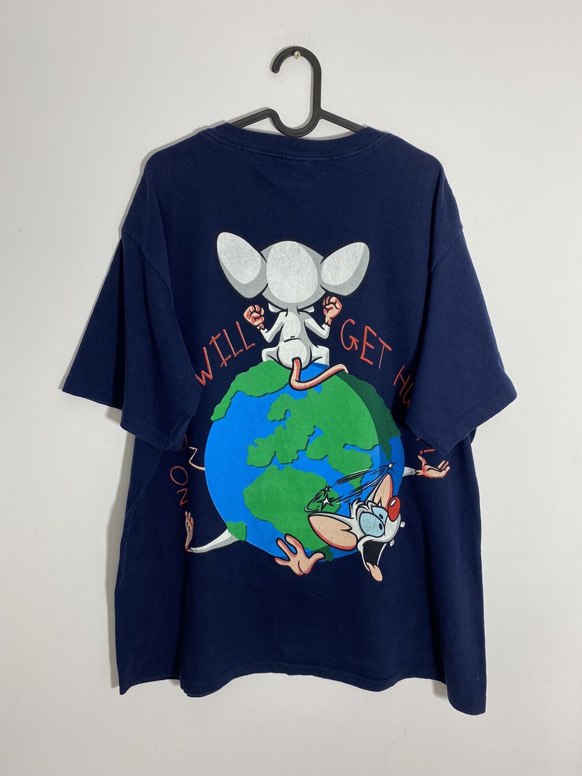 Cartoon Network × Vintage 95' Pinky And The Brain T shirt USA Single Stitch Warner Size US XL / EU 56 / 4 - 7 Thumbnail