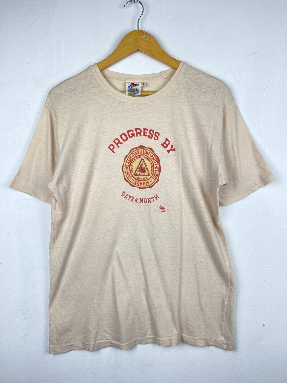 image of s 45Rpm Nice Design Tee in Brown, Men's (Size Medium)