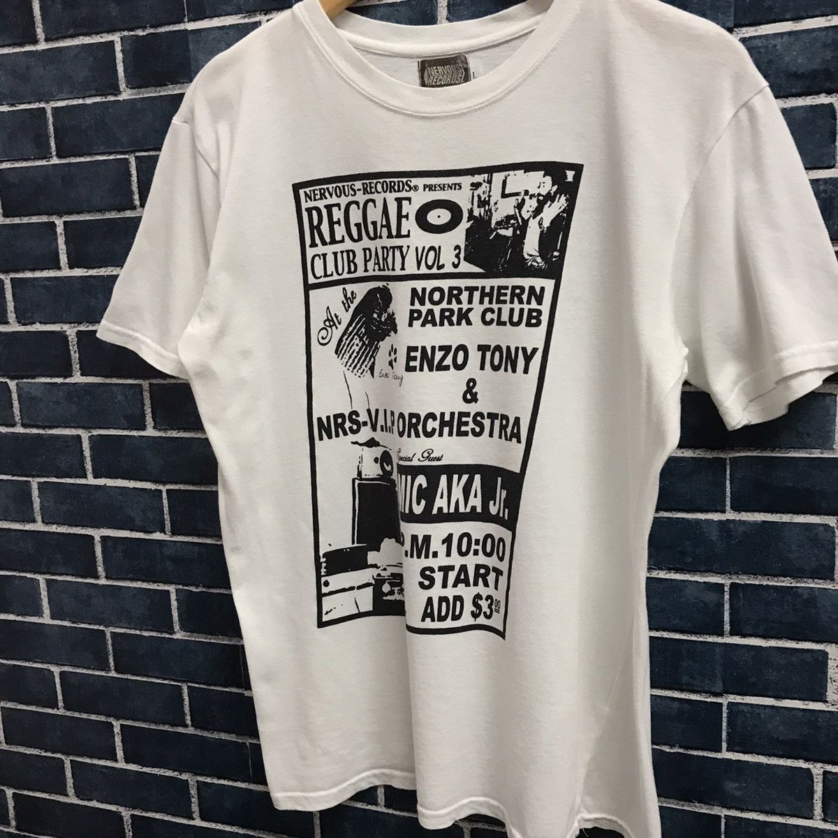 Jazz Cartier × Rap Tees × Vintage Vintage Nervous Records Reggae club party vol 3 tshirt Size US M / EU 48-50 / 2 - 3 Thumbnail