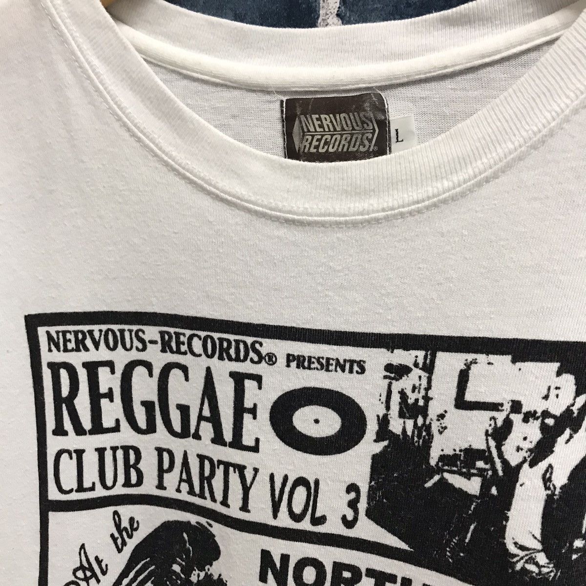 Jazz Cartier × Rap Tees × Vintage Vintage Nervous Records Reggae club party vol 3 tshirt Size US M / EU 48-50 / 2 - 6 Thumbnail