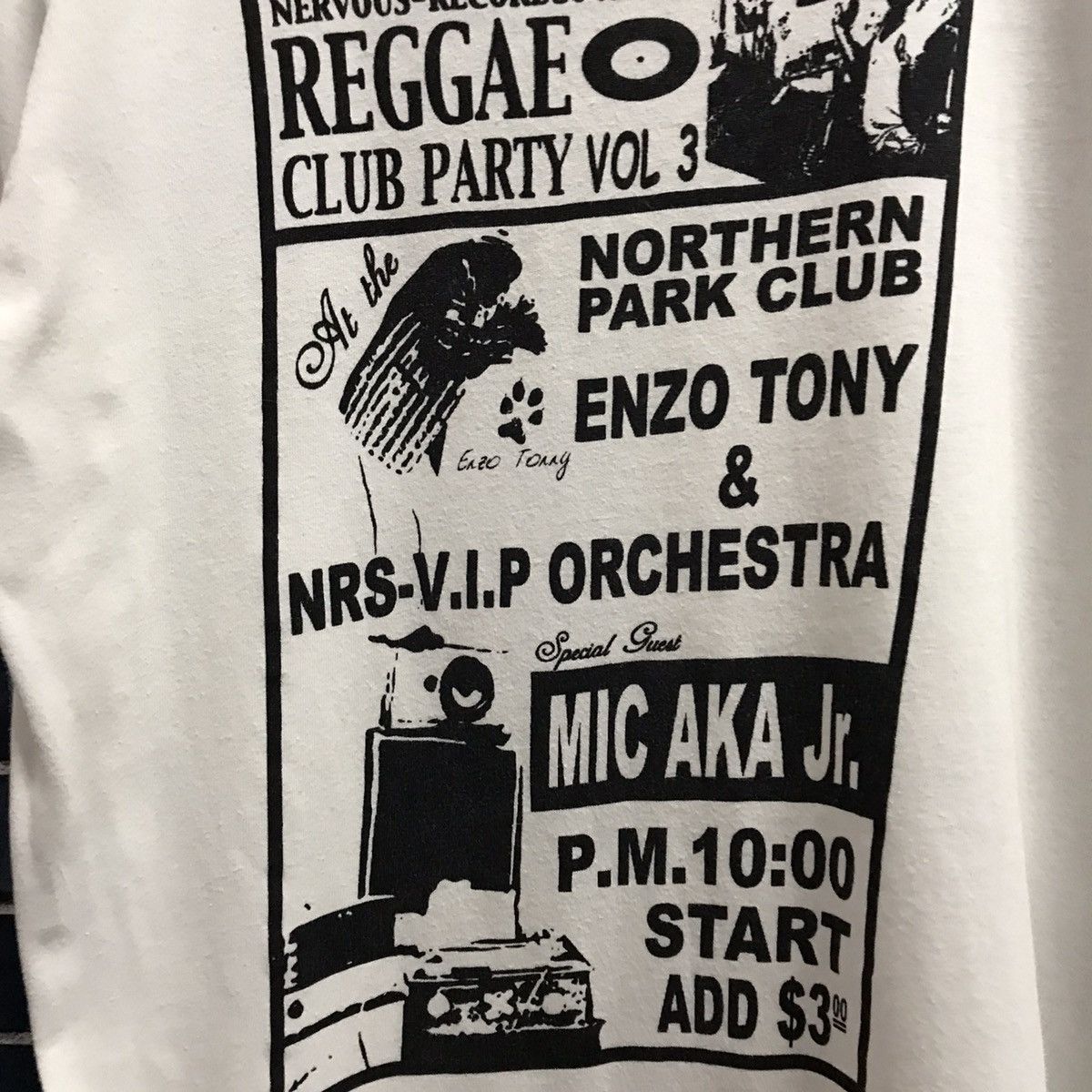 Jazz Cartier × Rap Tees × Vintage Vintage Nervous Records Reggae club party vol 3 tshirt Size US M / EU 48-50 / 2 - 5 Thumbnail