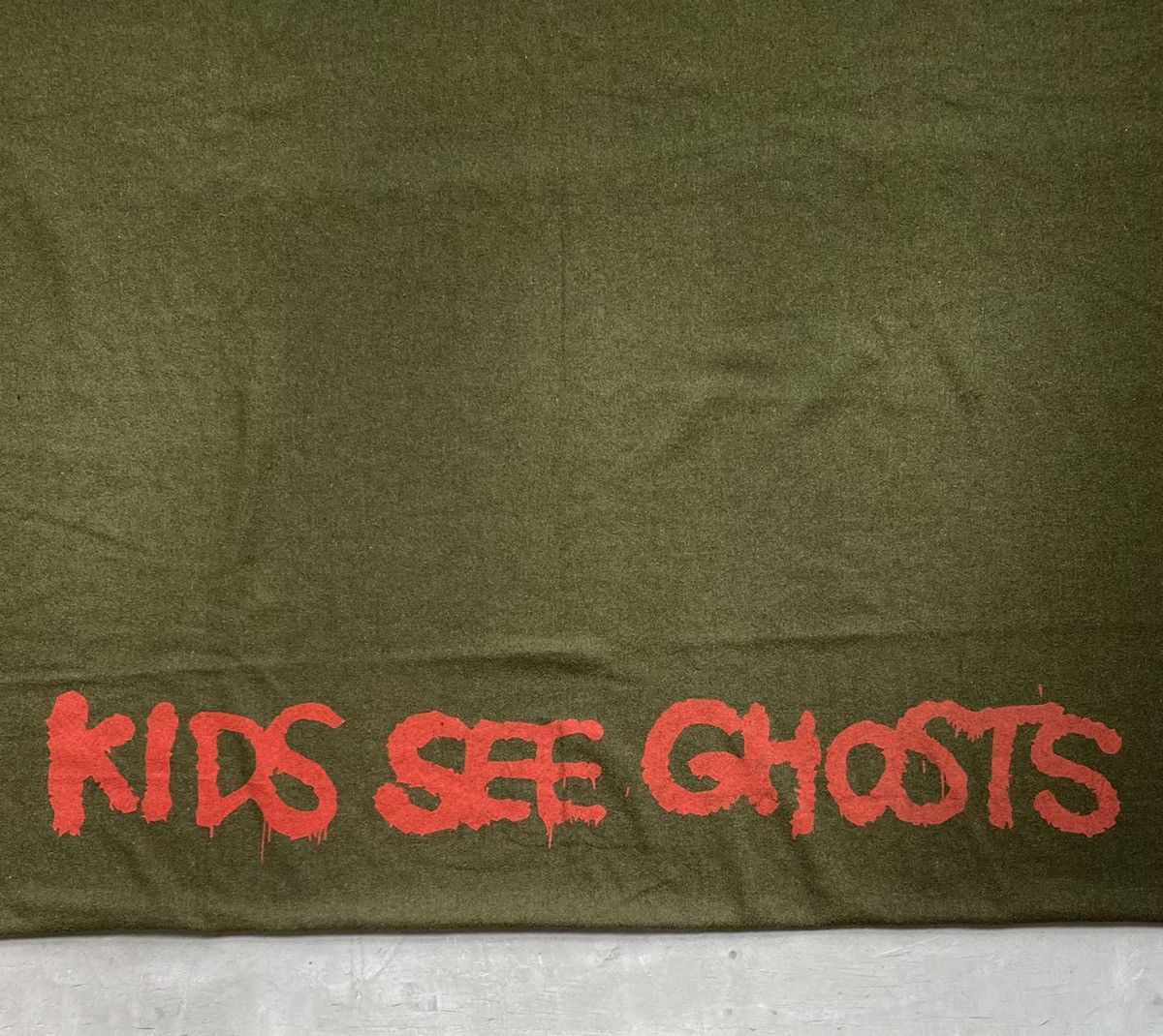 Kanye West Kids See Ghosts Wool Military Blanket Size ONE SIZE - 2 Thumbnail
