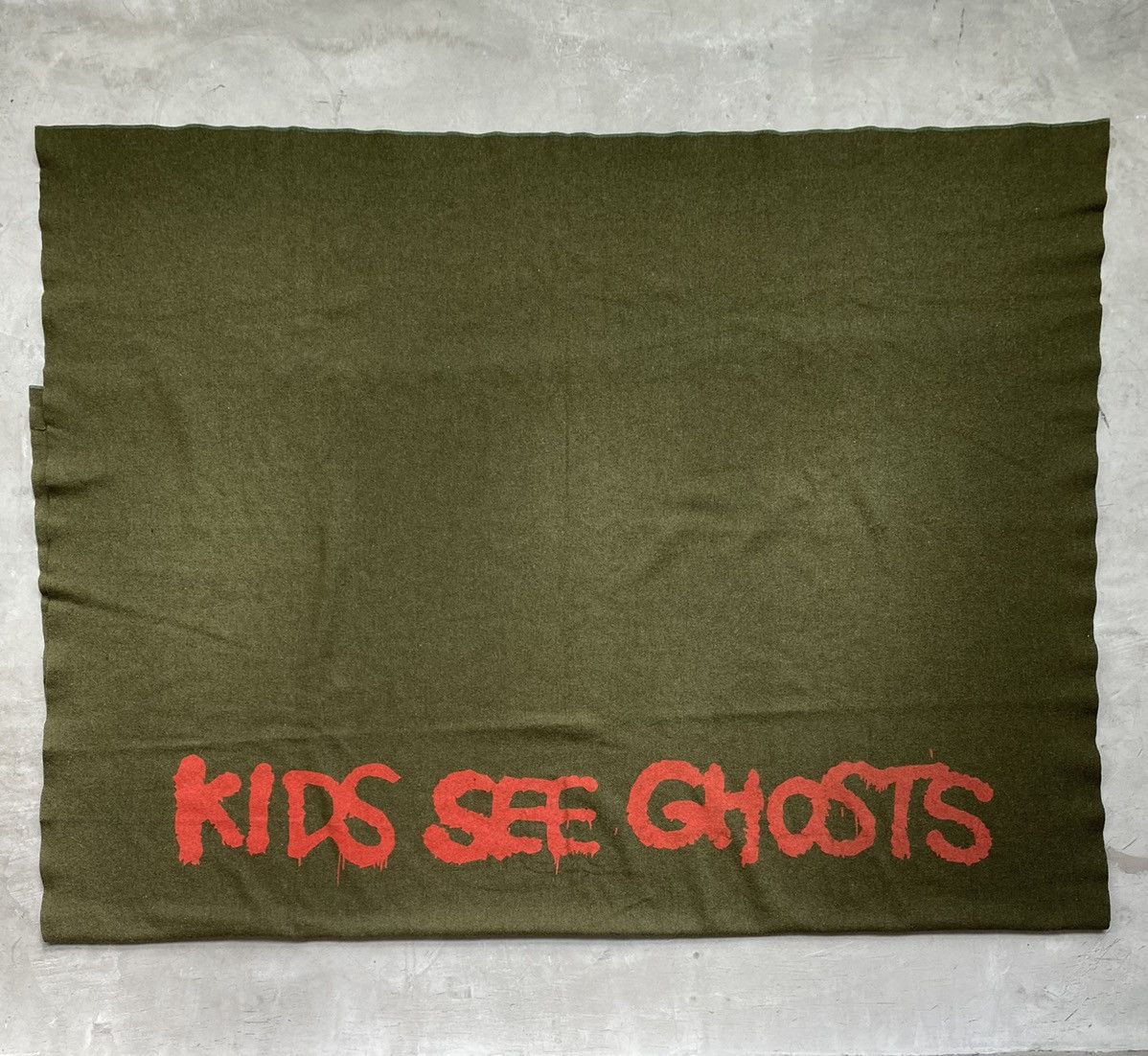 Kanye West Kids See Ghosts Wool Military Blanket Size ONE SIZE - 1 Thumbnail
