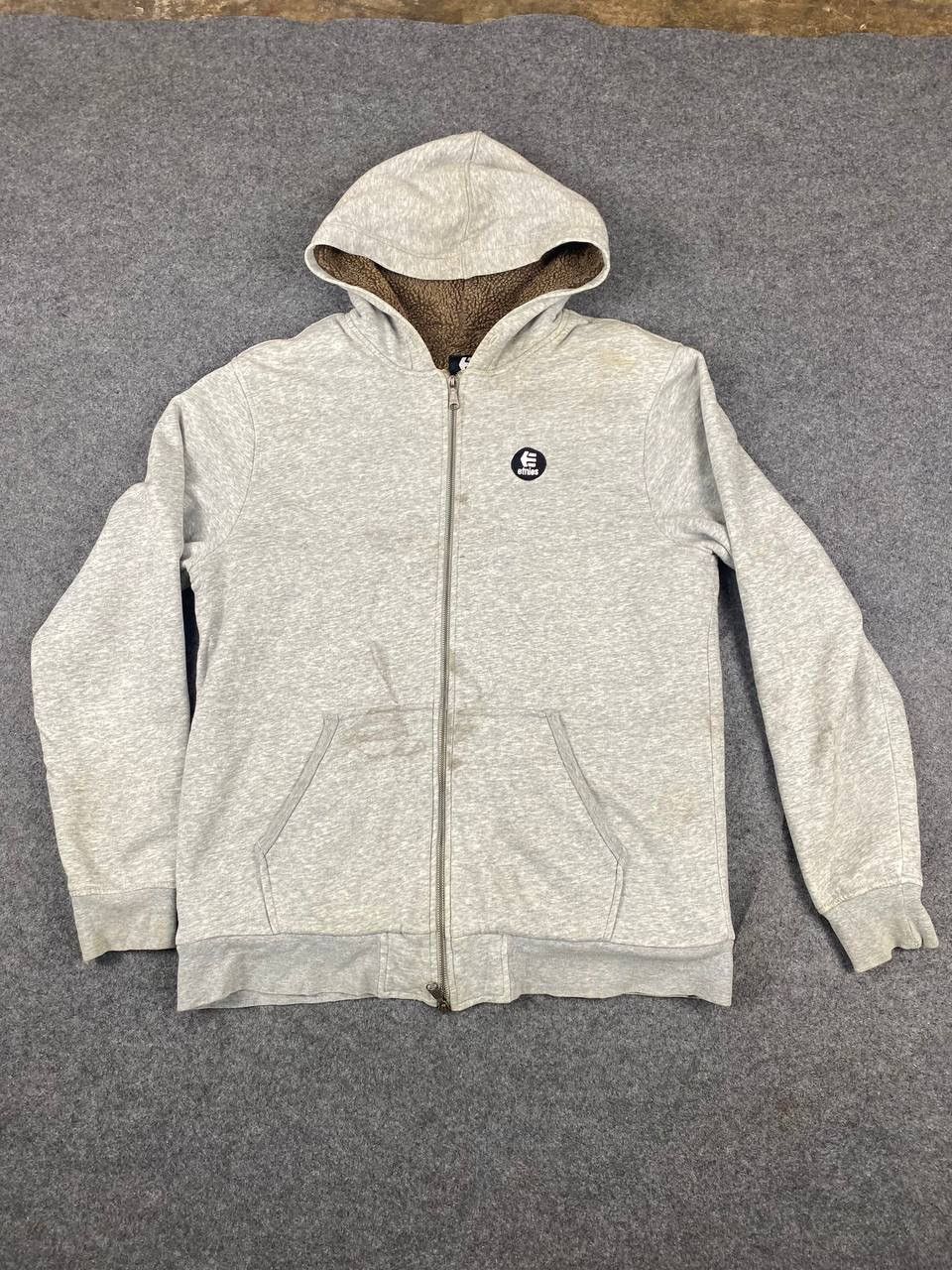 image of Etnies Skate Brands Hoody Sherpa Fleece Lining in White, Men's (Size Large)