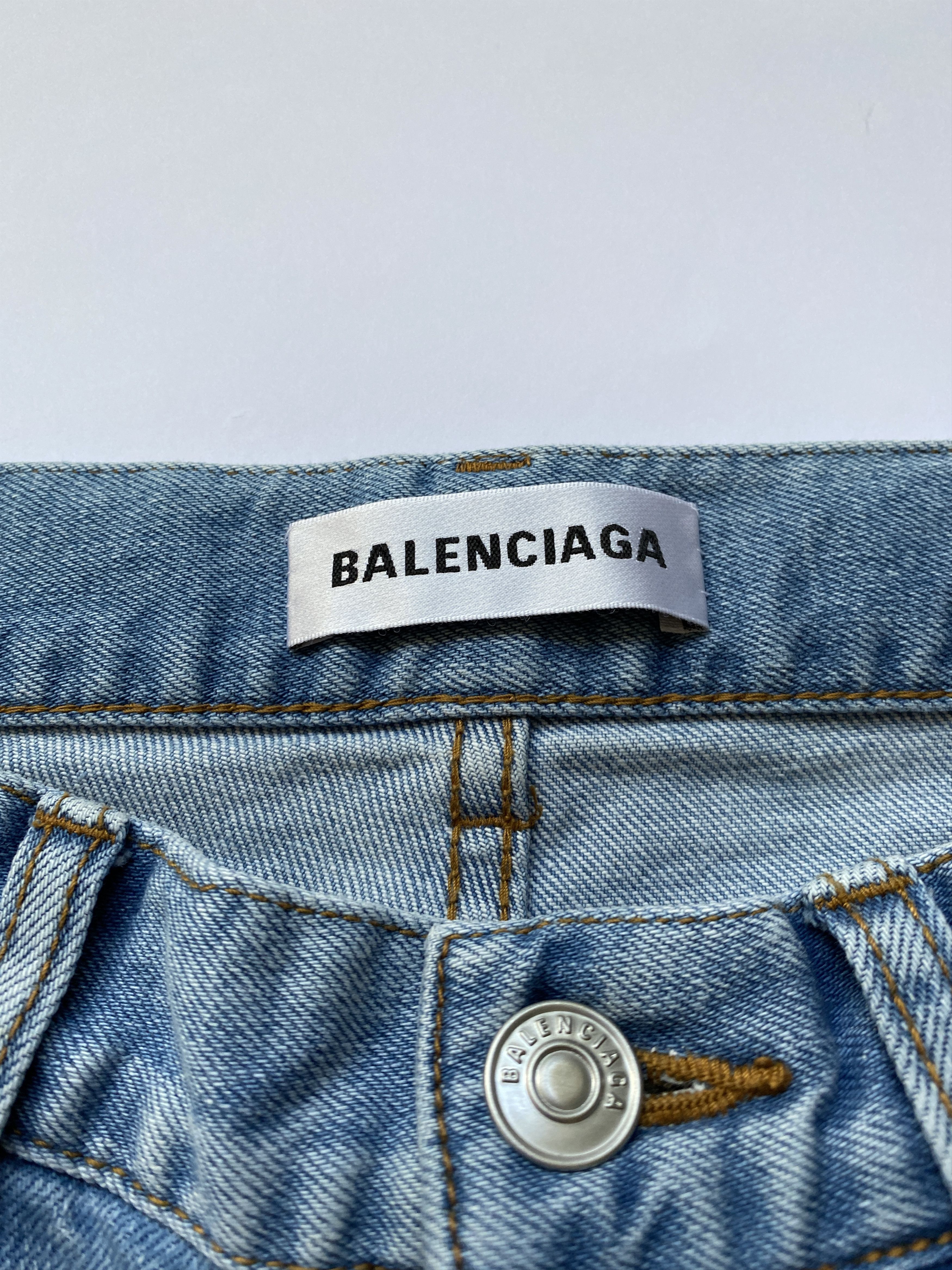 Balenciaga ⚡️QUICK SALE⚡️2018 Balenciaga by Demna Blue Stretchy Jeans Size US 27 - 3 Thumbnail