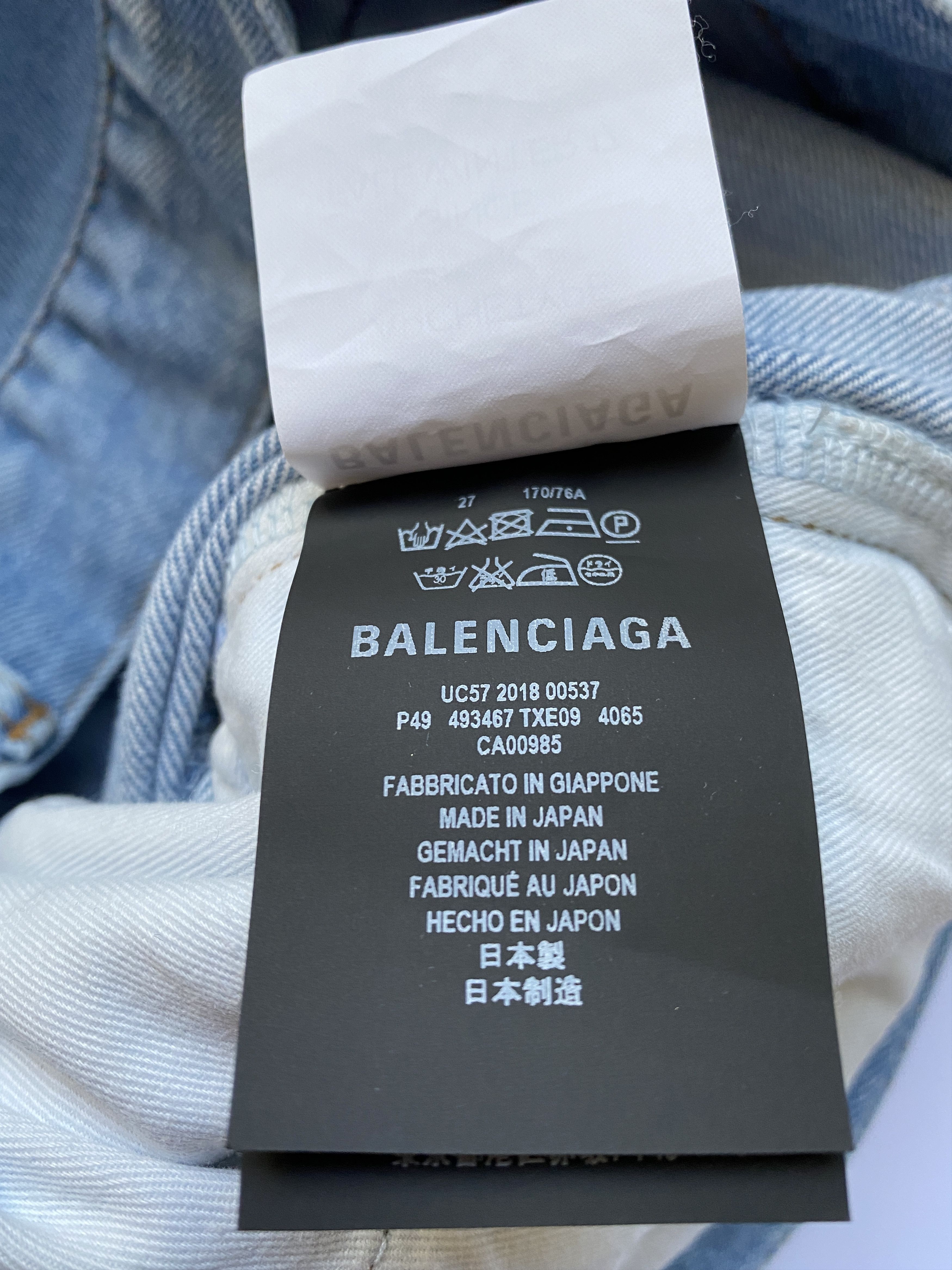 Balenciaga ⚡️QUICK SALE⚡️2018 Balenciaga by Demna Blue Stretchy Jeans Size US 27 - 5 Thumbnail