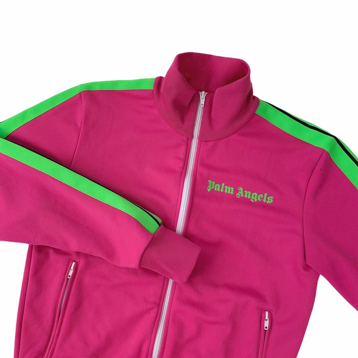 Palm Angels Pink & Green Track Jacket