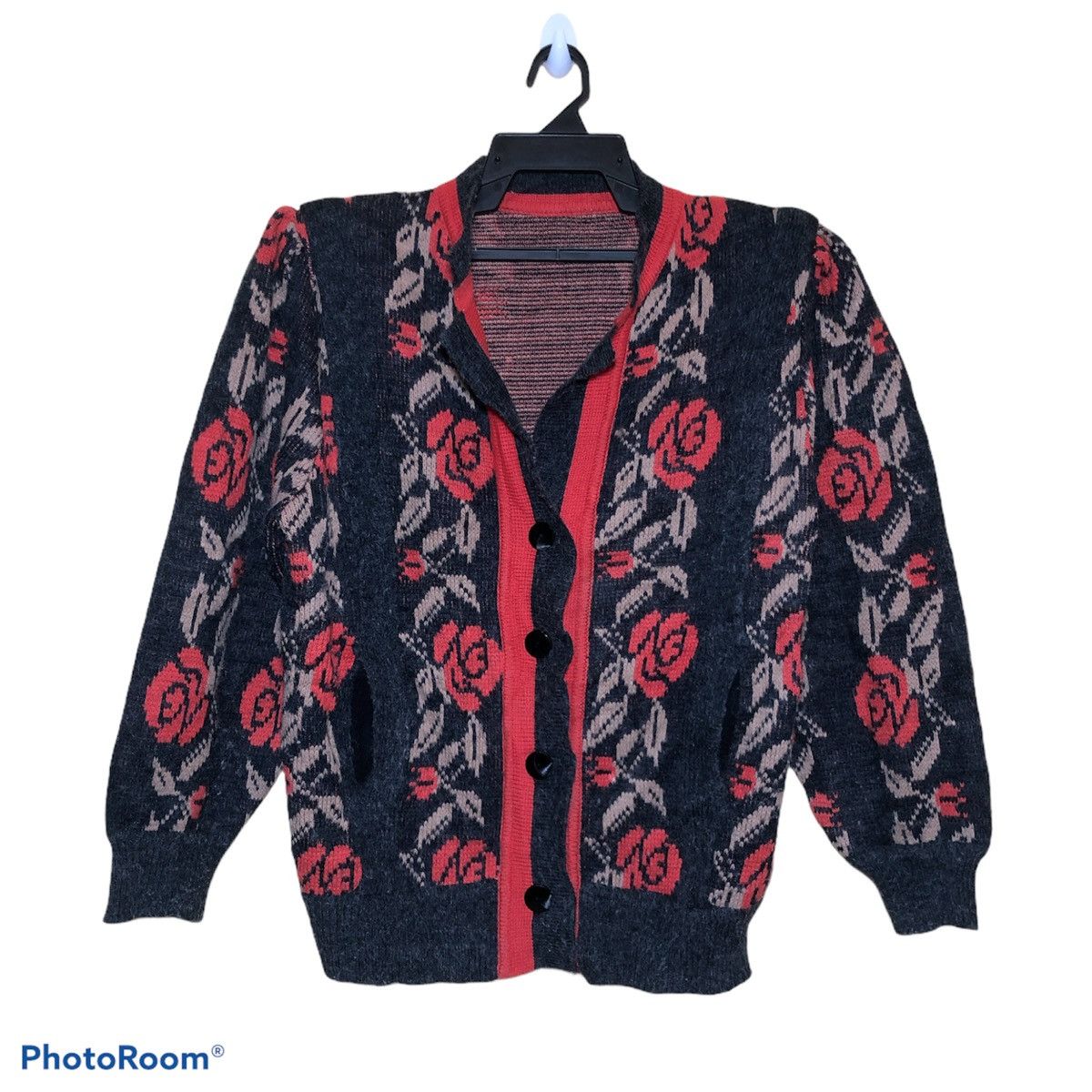 Unbrand Cardigan colourful design knitwear acrylic mohair