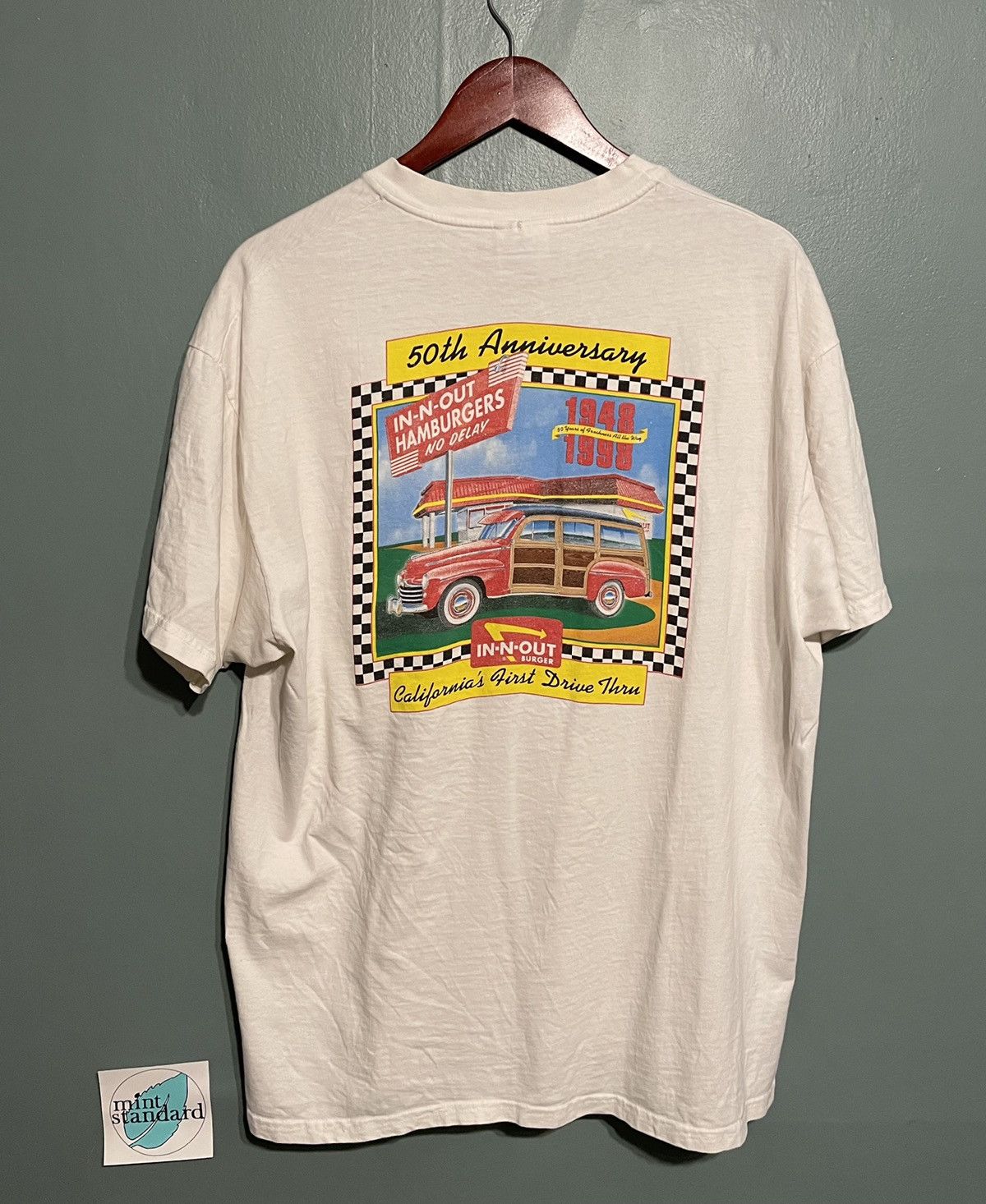 Vintage Vintage 90s In-N-Out Tee XL Size US XL / EU 56 / 4 - 1 Thumbnail
