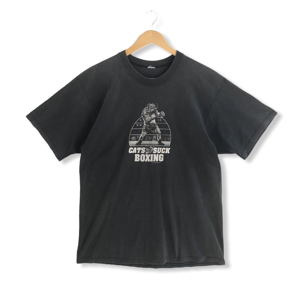 Liquid Blue VINTAGE 1996 LIQUID BLUE CATS SUCK BOXING DISTRESSED TEE Size US L / EU 52-54 / 3 - 2 Thumbnail
