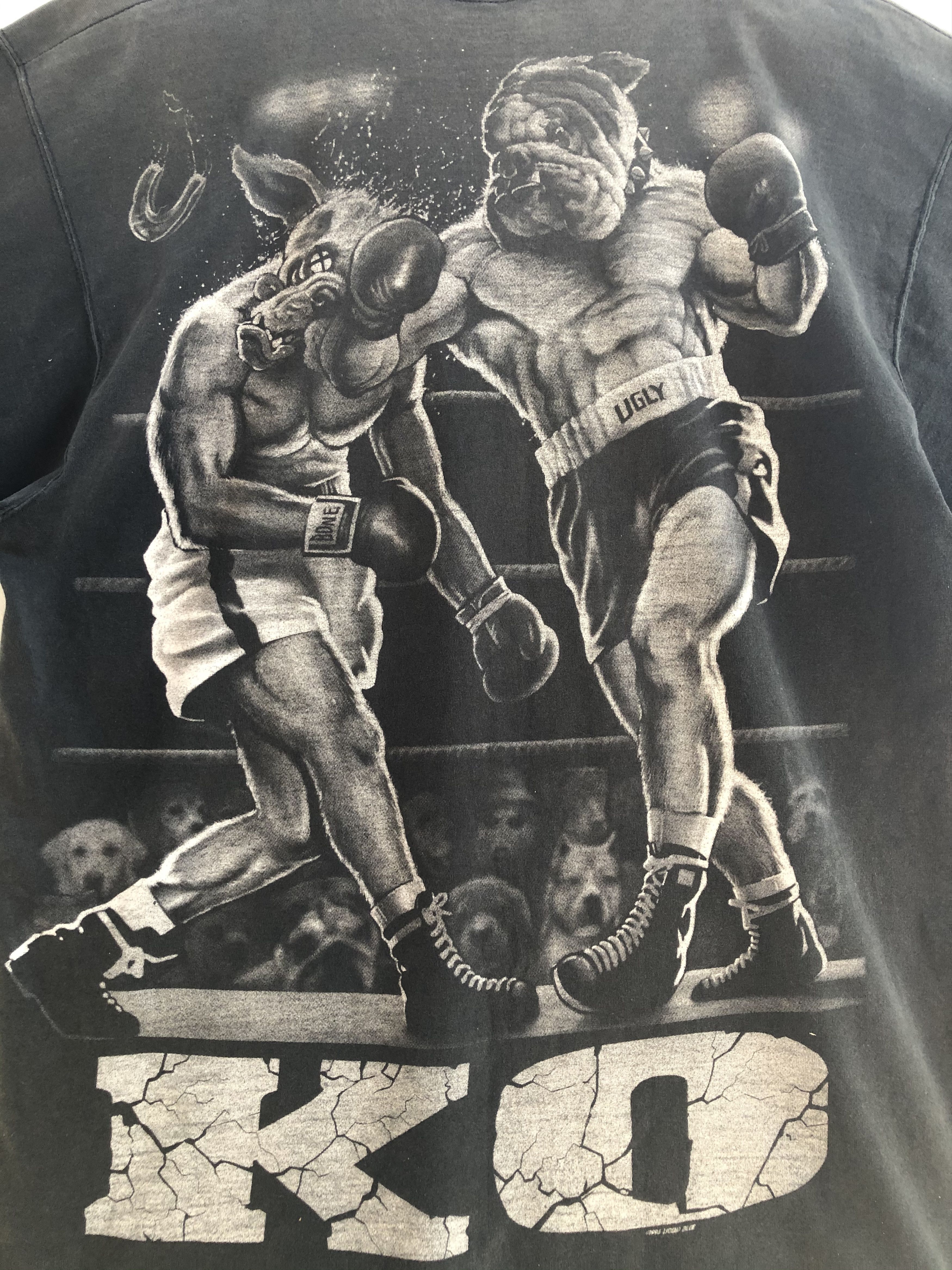 Liquid Blue VINTAGE 1996 LIQUID BLUE CATS SUCK BOXING DISTRESSED TEE Size US L / EU 52-54 / 3 - 7 Thumbnail
