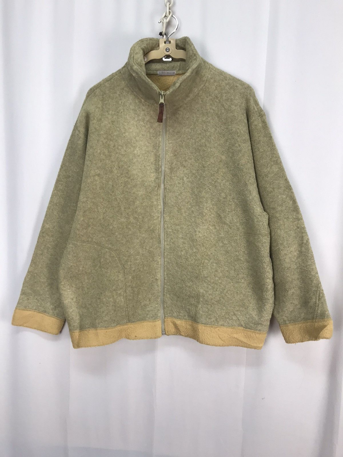 Japanese Brand Momo ca club spellout fleece zipper jacket by power blast Size US L / EU 52-54 / 3 - 7 Thumbnail