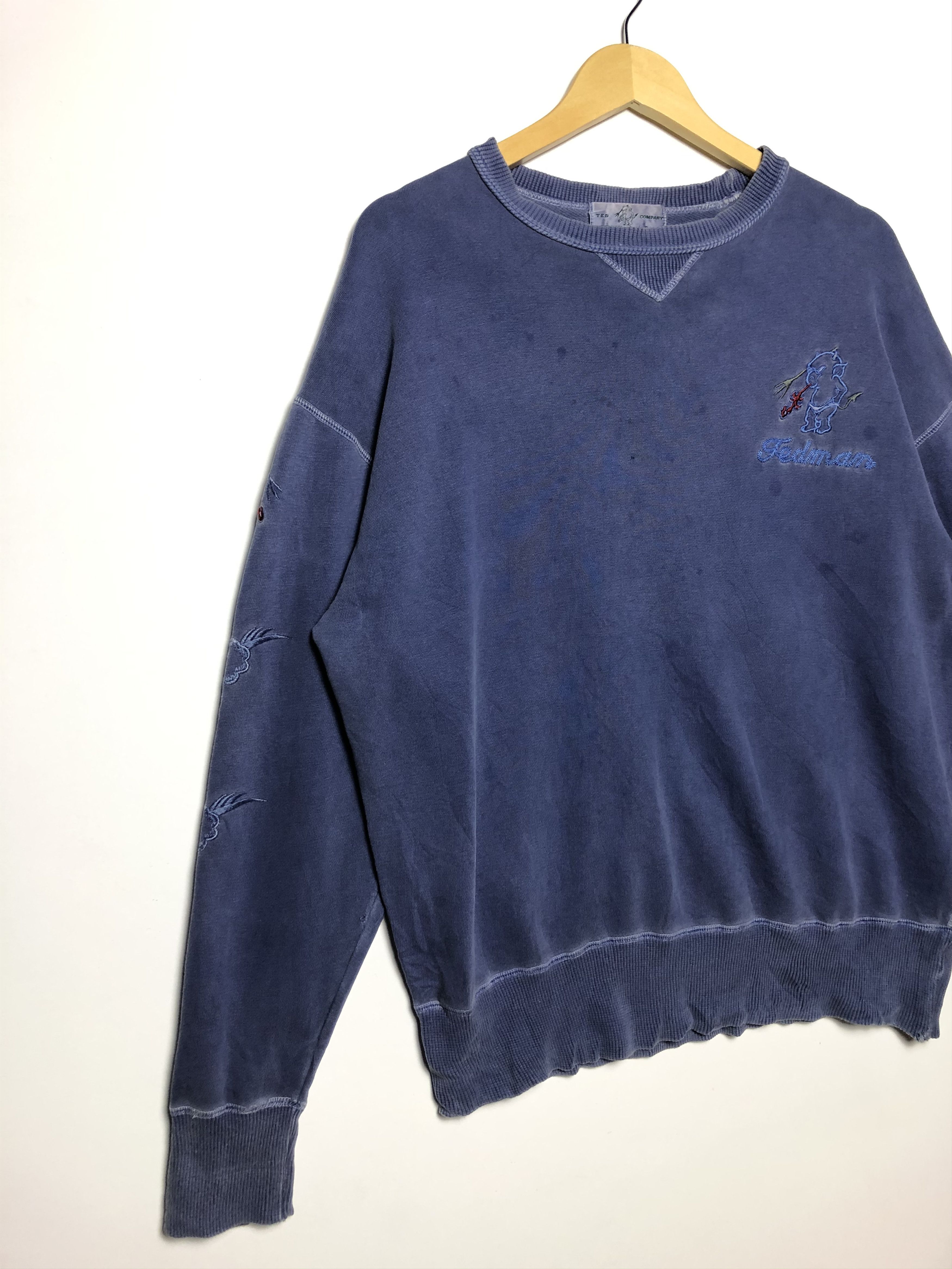 Tedman VINTAGE DISTRESSED TED COMPANY SUKAJAN INSPIRED SWEATSHIRT Size US M / EU 48-50 / 2 - 7 Thumbnail